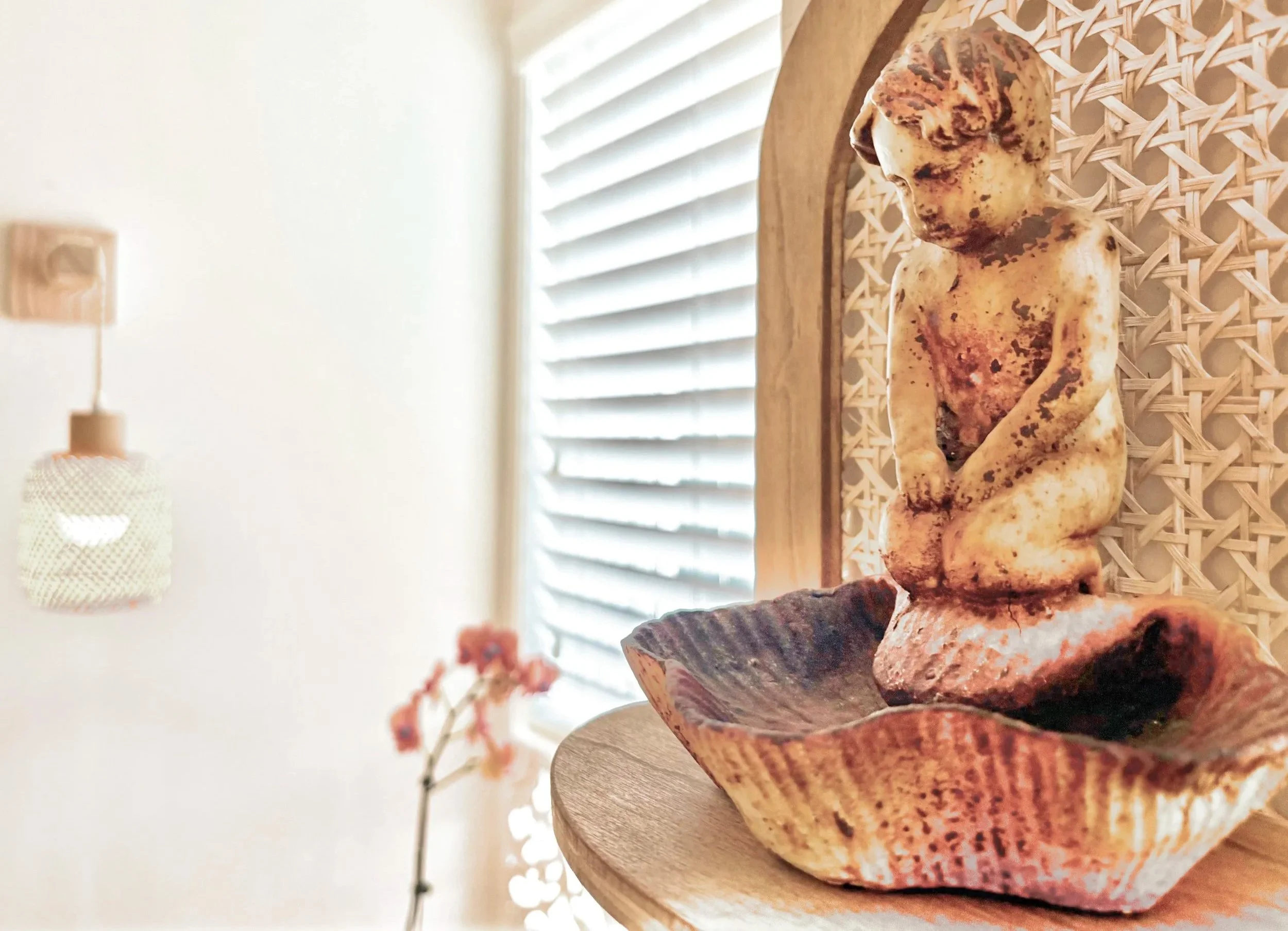 Comforting innocence of a cherub angel welcoming clients to contact Catherine Goodman for a session at her studio in Sausalito, CA.