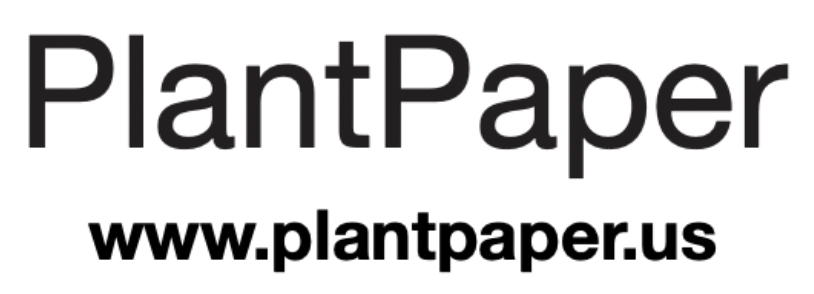 PlantPaper logo with website URL www.plantpaper.us