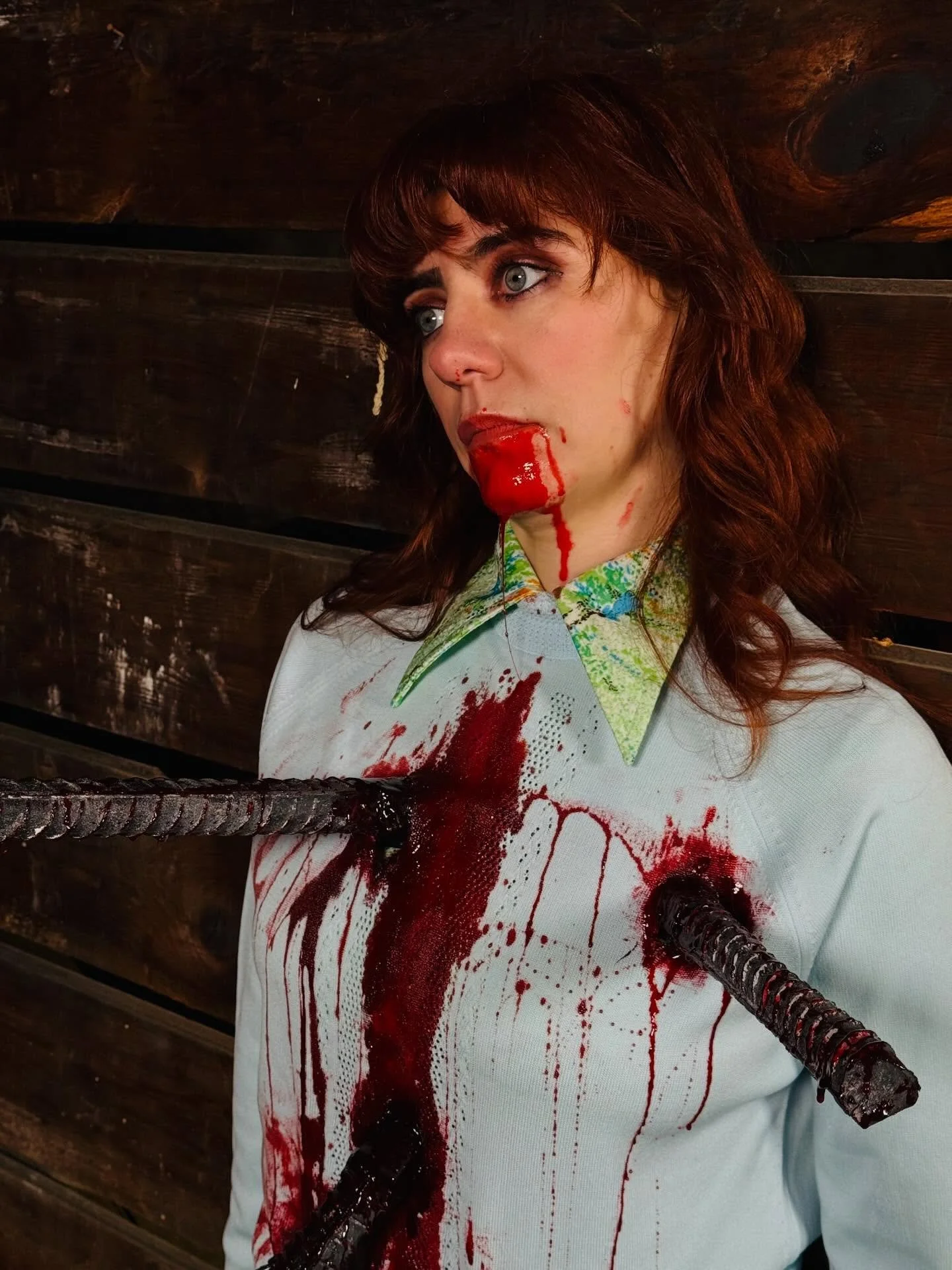 Sophia and myself had a lot fun today testing out a new impalement rig. The film will be on Patreon soon. 

#sfx #gore #practicalfx #indiefilm