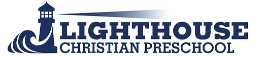 Lighthouse Christian Preschool logo with a lighthouse and waves