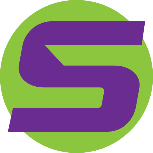 A logo with a large purple number 5 inside a green circle.