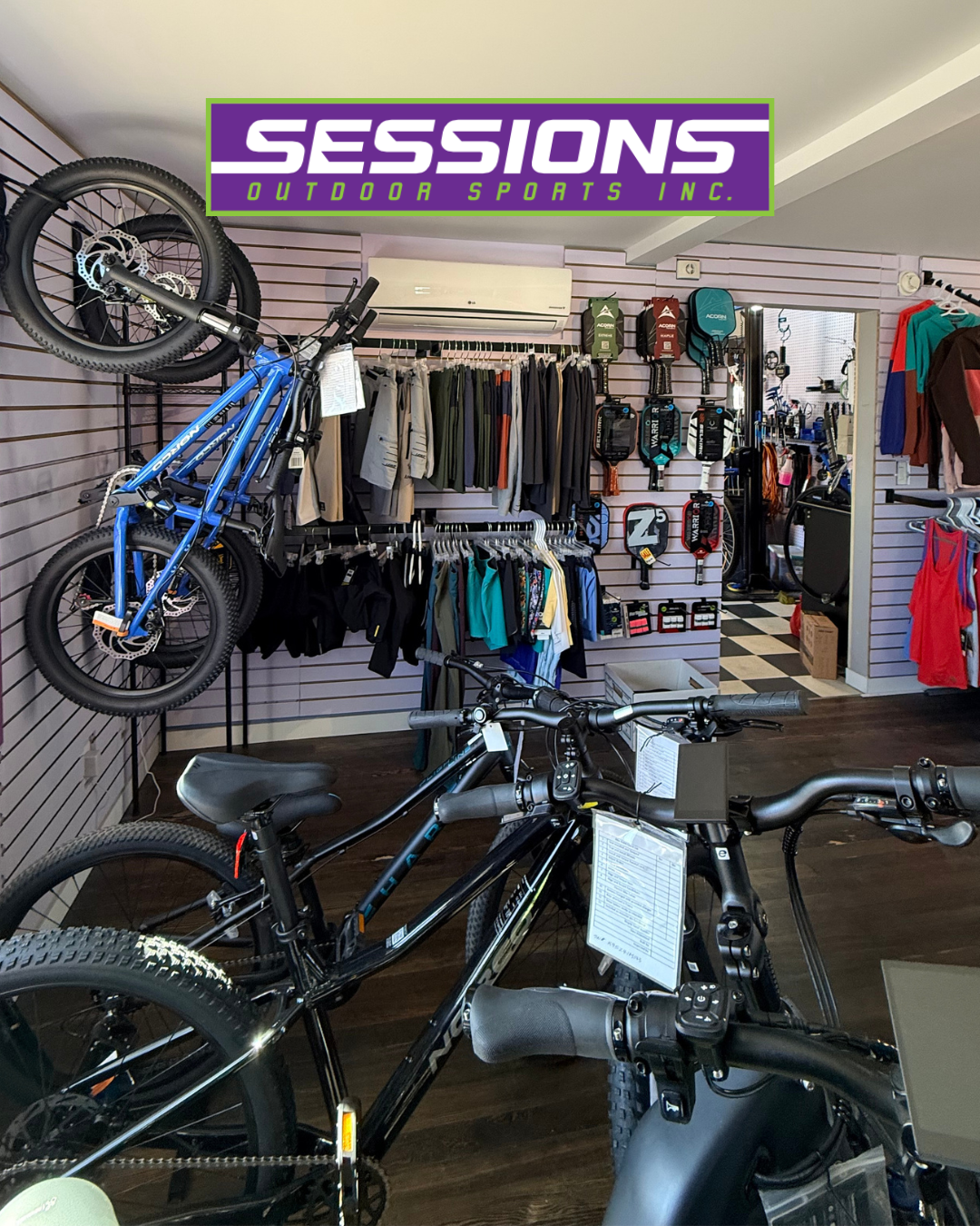 Osoyoos Bike Store, merchandise and sports gear