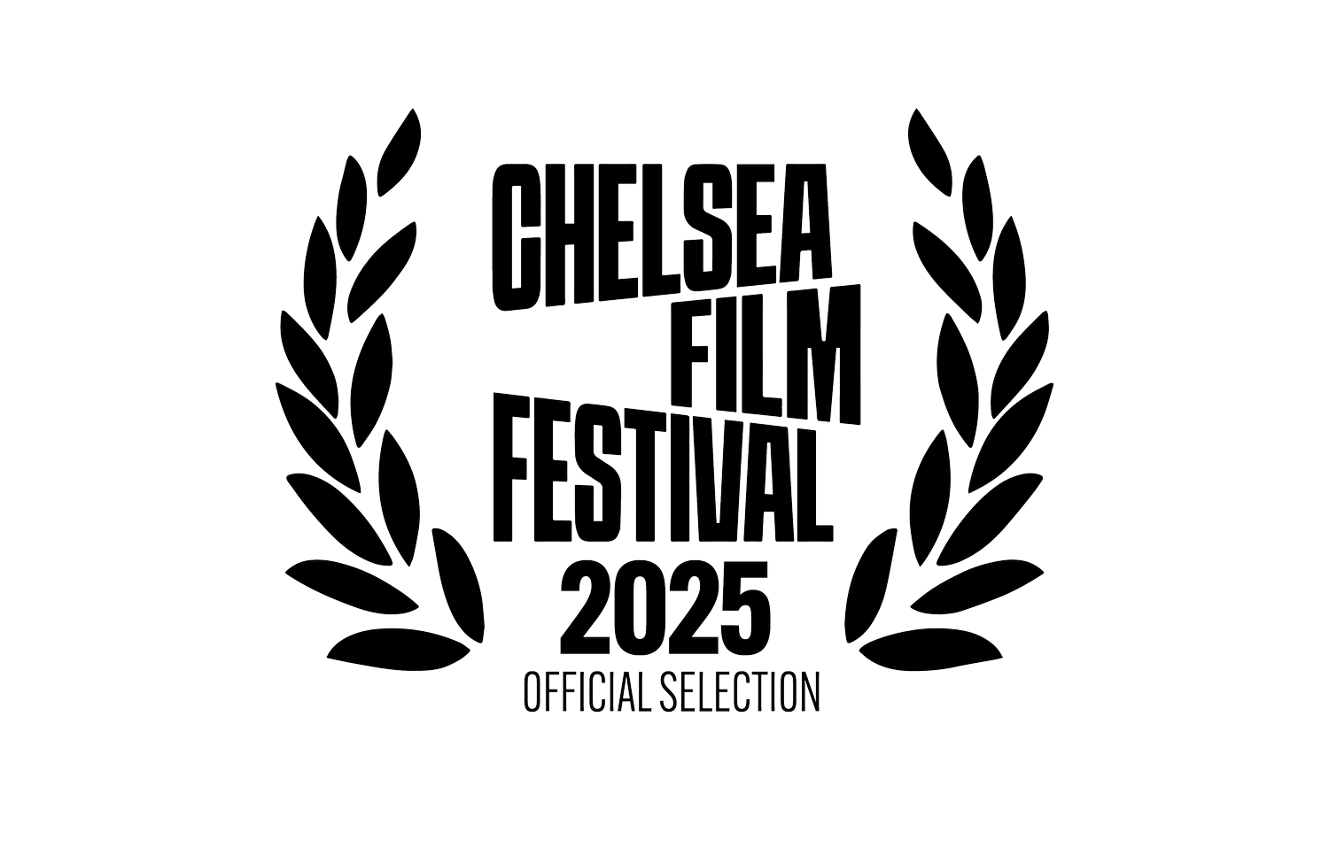 Chelsea Film Festival 2025 official selection logo with laurel leaves