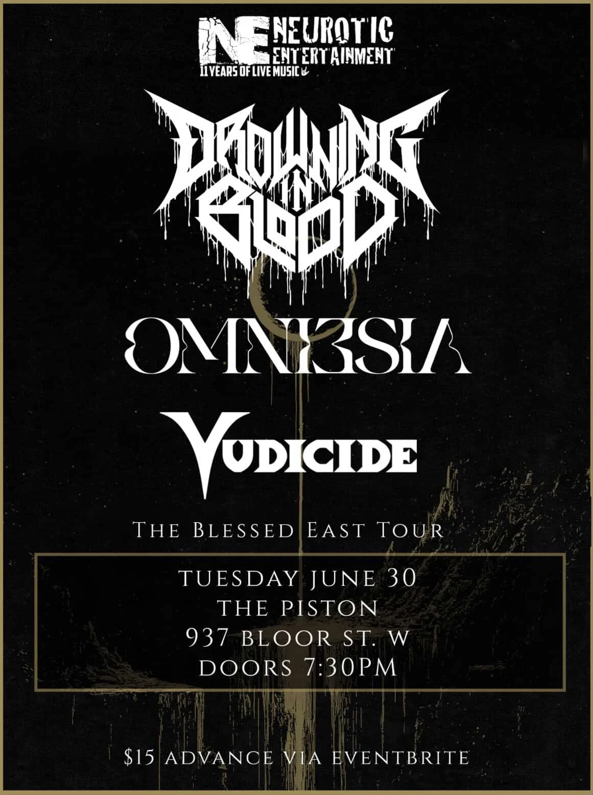drowning in blood w/ omniesia & vudicide