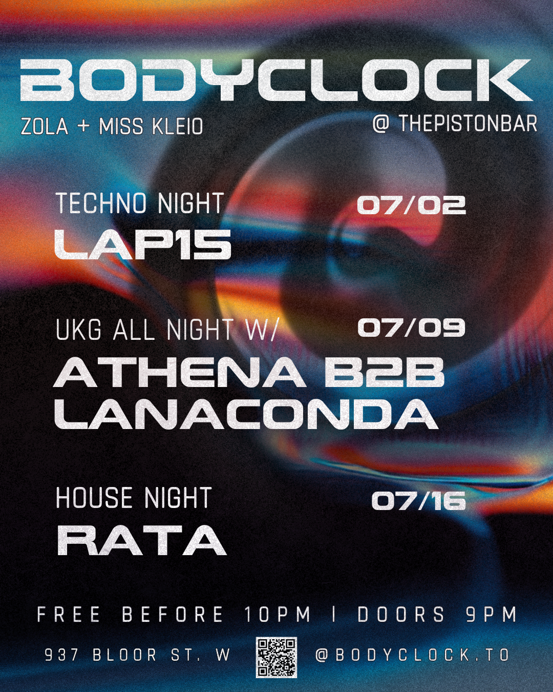 BODYCLOCK - TECHNO - DNB - HOUSE 
