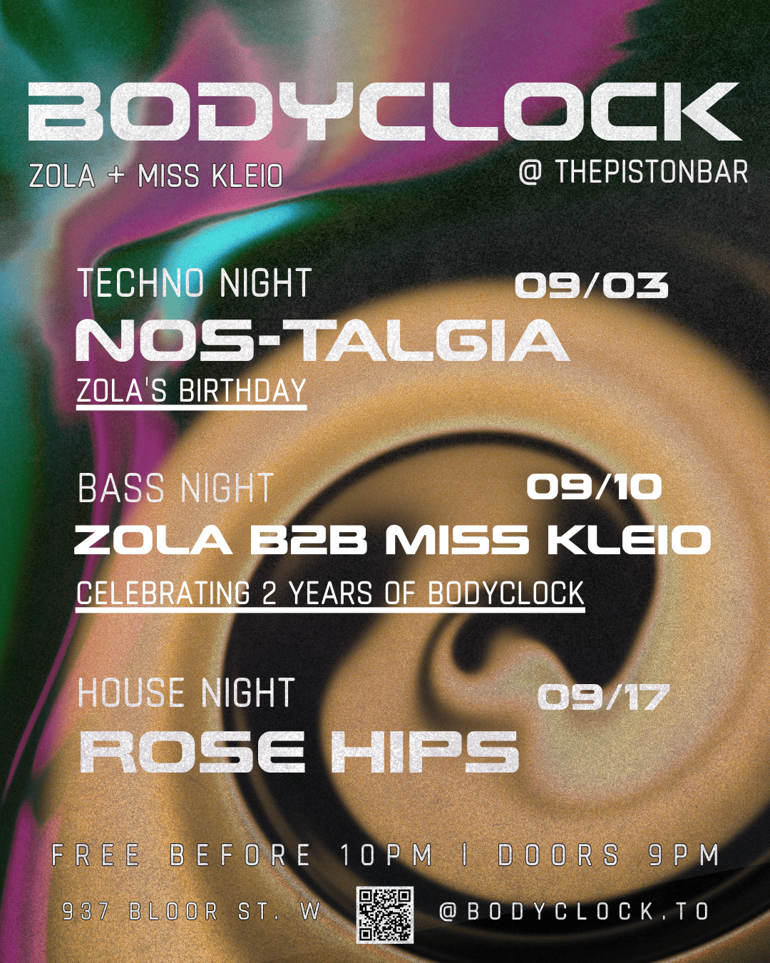 BODYCLOCK - TECHNO - DNB - HOUSE 