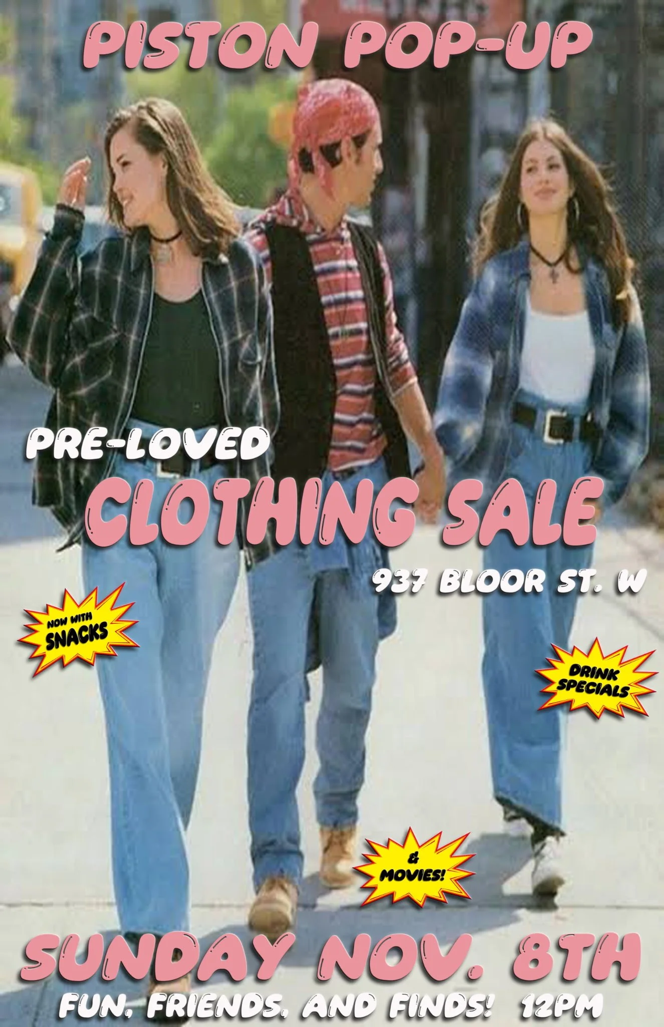 pop up clothing sale