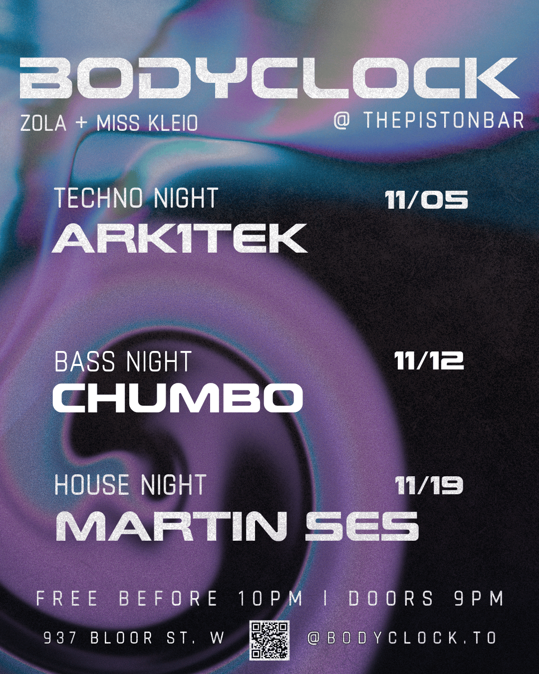 Bodyclock - Techno - DNB - House