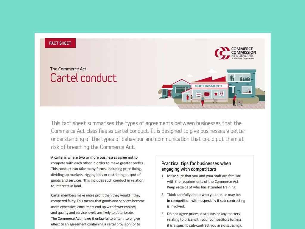 Cartel conduct fact sheet May 2022
