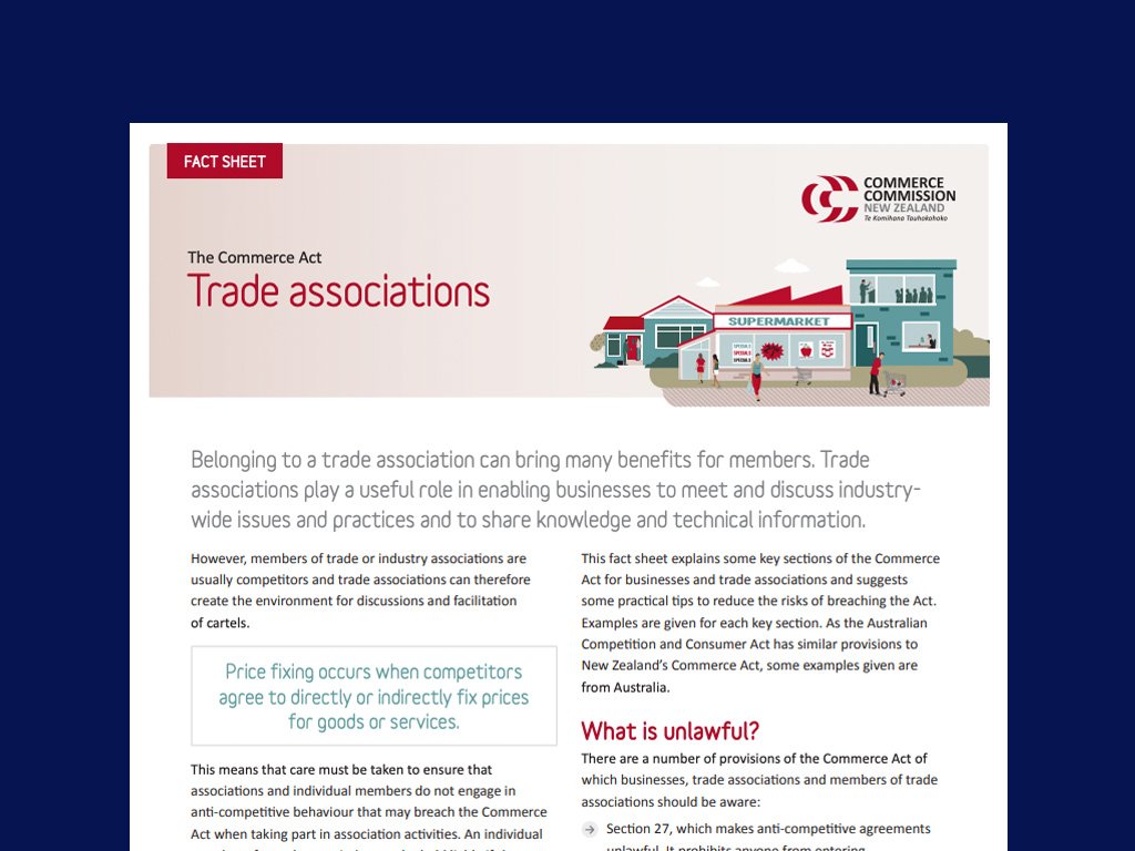 Guidance for Trade Associations