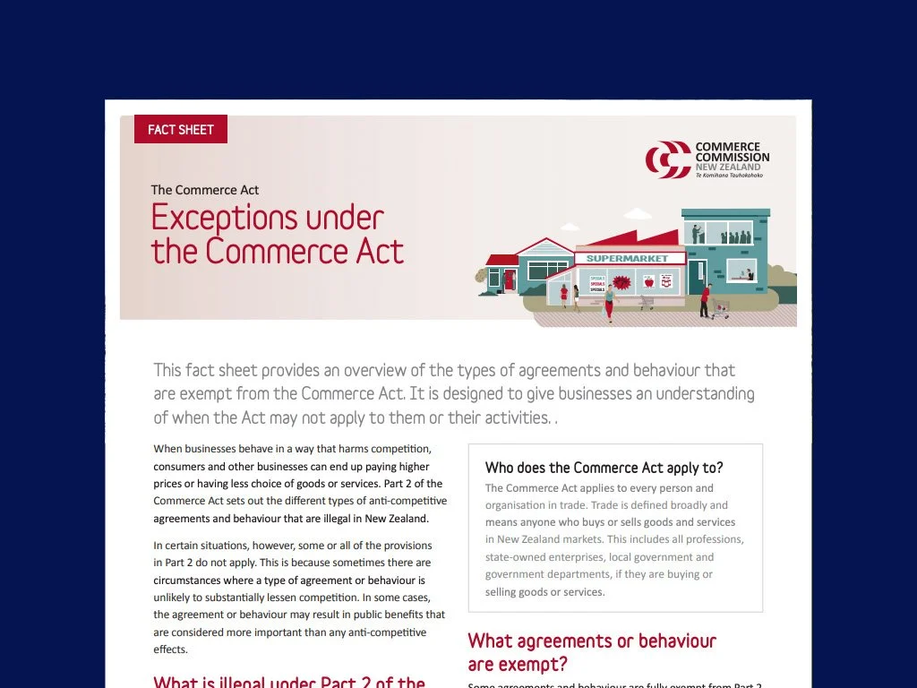 Exceptions under the Commerce Act