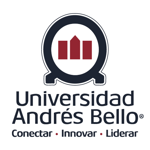 Logo de la Universidad Andrés Bello con un icono circular y texto que dice 'Universidad Andrés Bello' y las palabras 'Conectar', 'Innovar', 'Liderar' debajo.