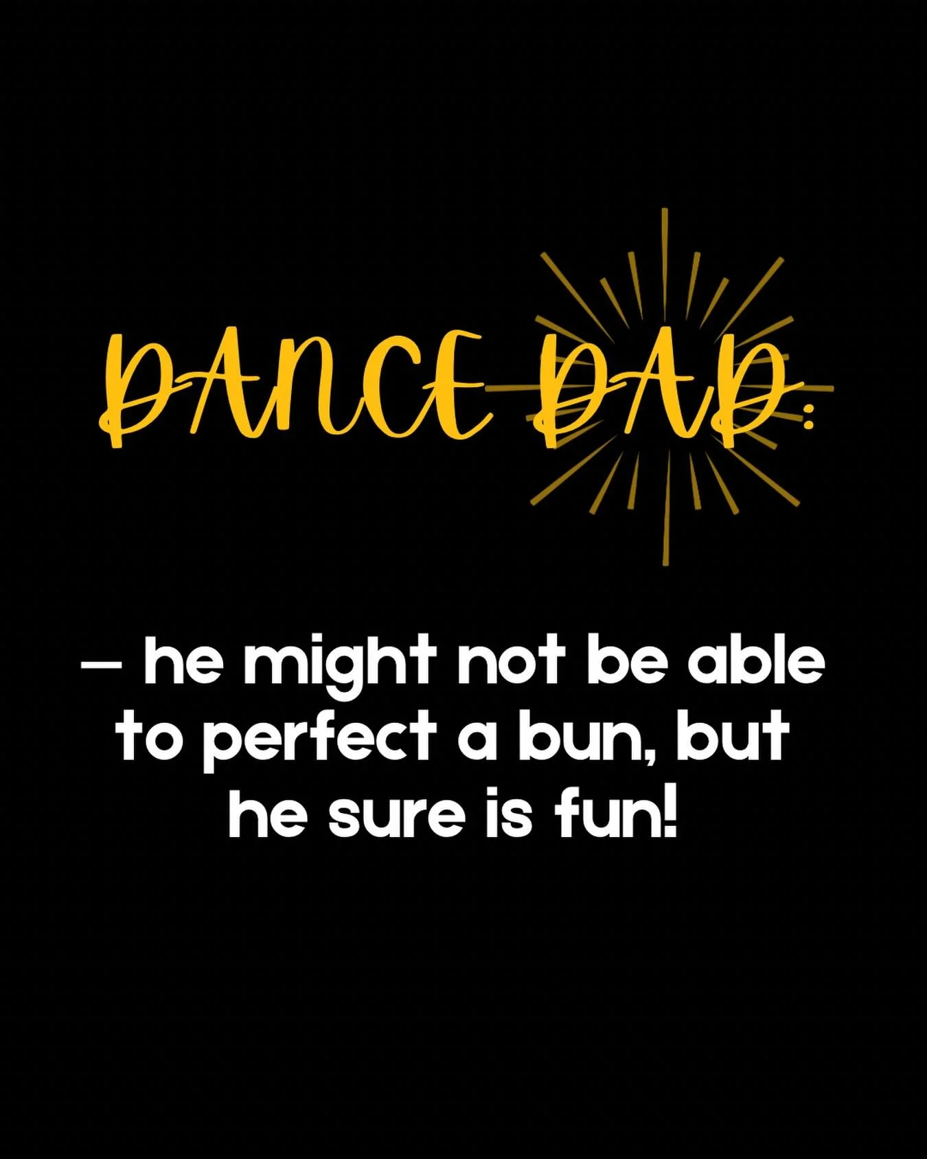 Tag a dance dad who goes the extra mile! 😚 

Happy Father&rsquo;s Day!!