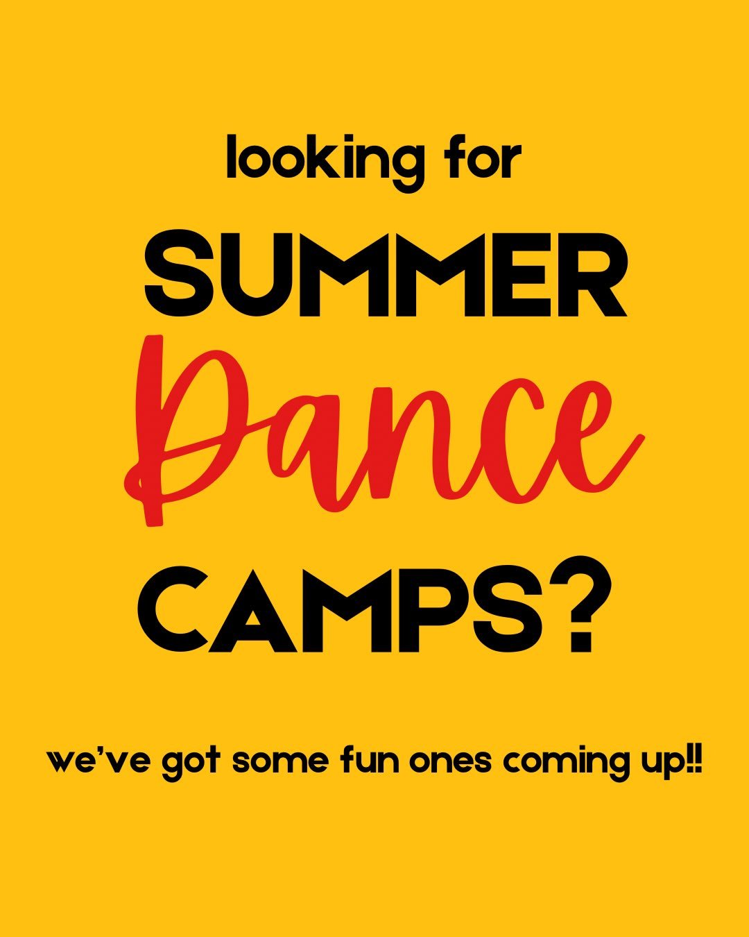 Summer isn&rsquo;t over yet! ☀️✨There is still time to get your kids signed up to dance, flip, and make unforgettable memories before school starts! 

Check out our upcoming camps and sign up at the link in our bio under &ldquo;Register&rdquo; or sen