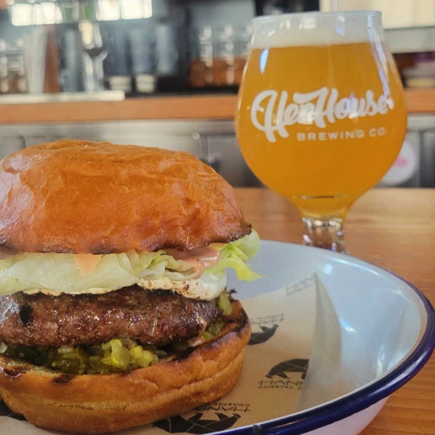 It&rsquo;s Big Chicken release day! Once a year we get a keg that is kegged, delivered, and tapped same day by @henhousebrewing! Excited to be a part of this hyper local approach to beer, so come by and get the freshest possible beer today!! 🍻 

We&