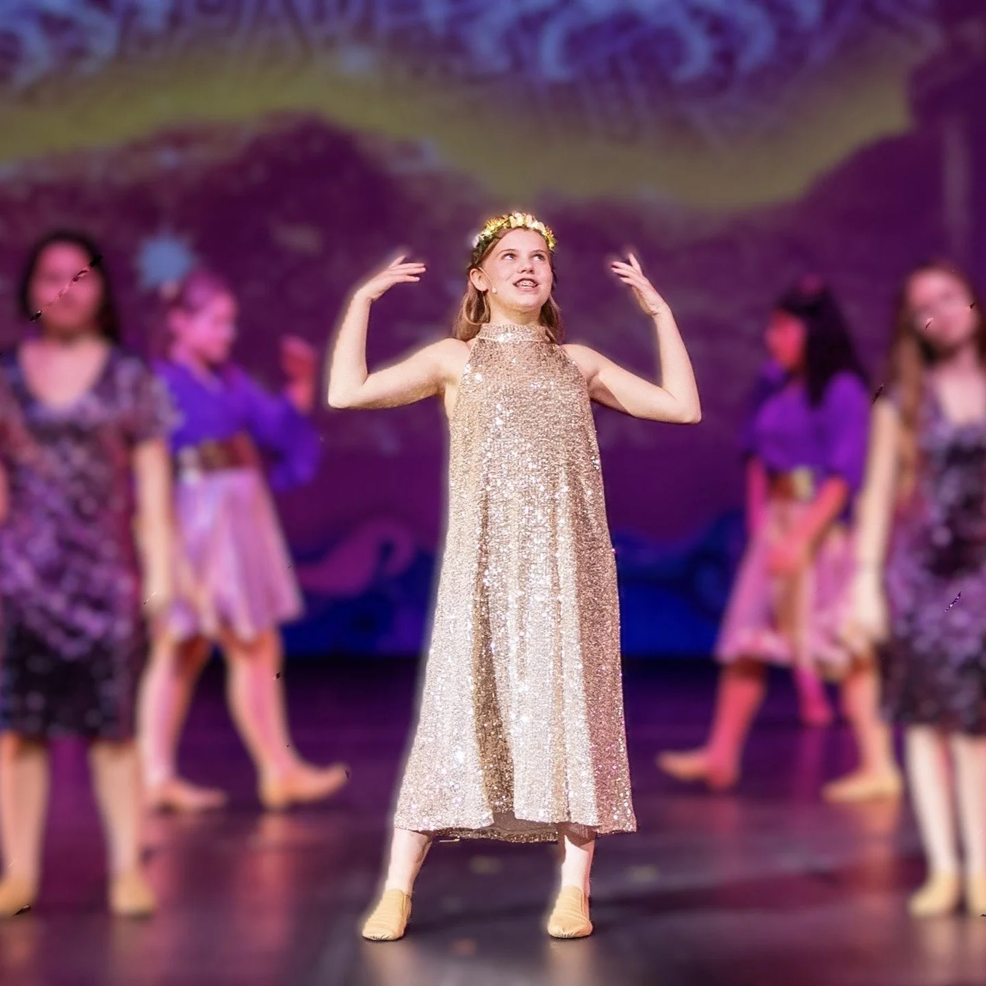 Living in the spotlight ✨ There's nowhere else I'd rather be. #MusicalTheater #MusicalTheatre #MTPerformer #TripleThreat #YoungPerformer #TheaterKid #SingerActorDancer #CommunityTheater #YouthTheater #StageLife #TheatreLife #BornForTheStage #LilaLigh