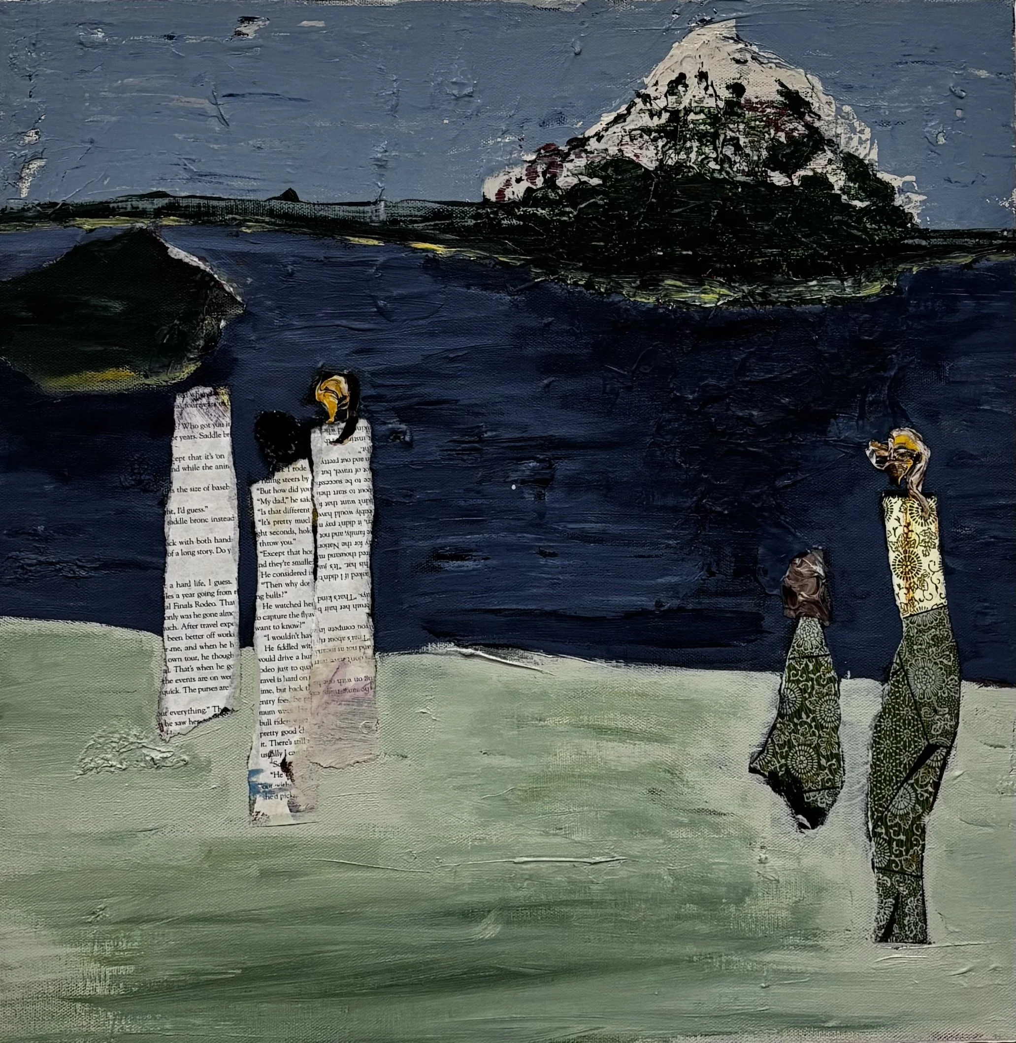 Vacation People - Mixed Media - 20x20 - $400