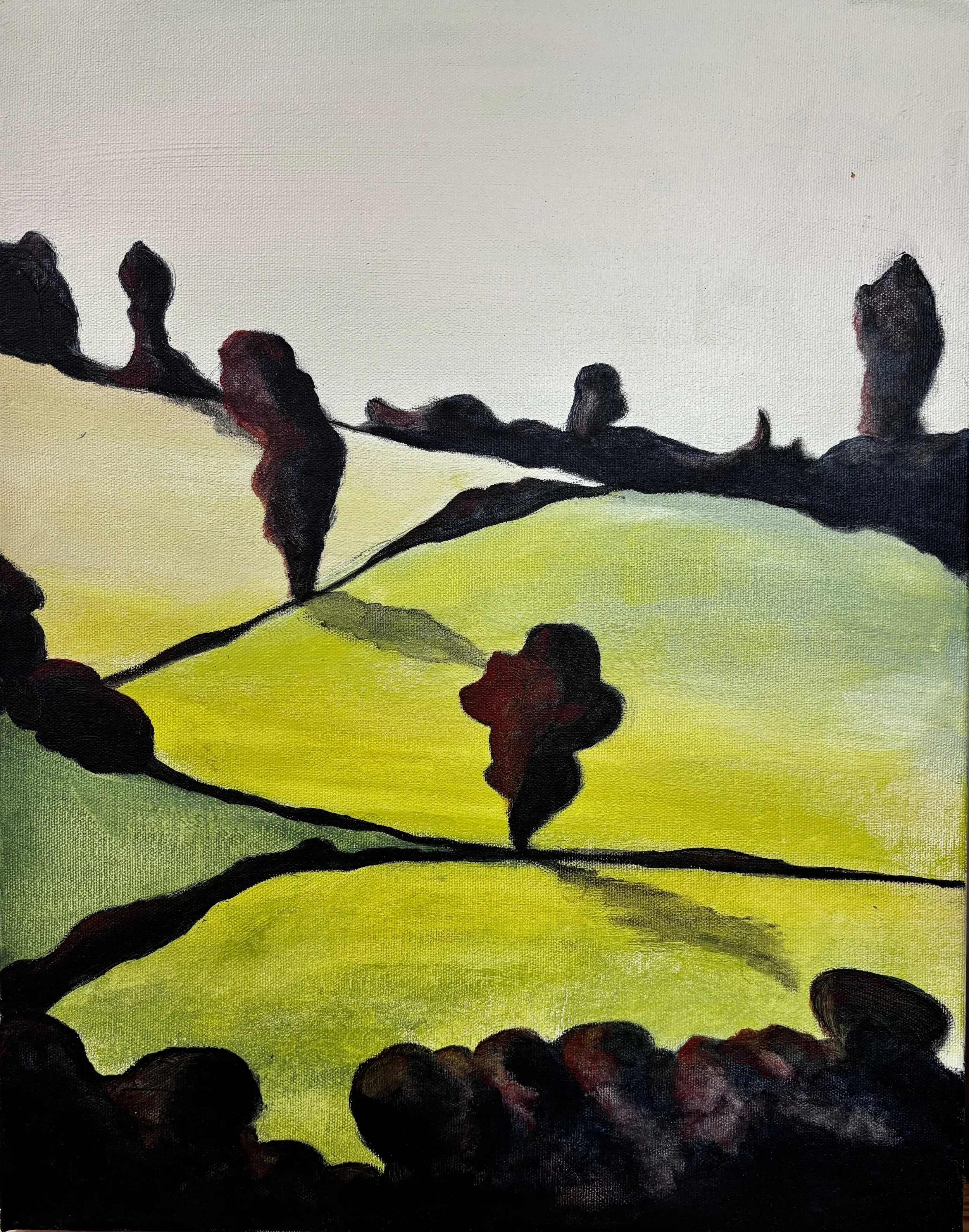 Cotswolds - Acrylic - 14x18 - $190