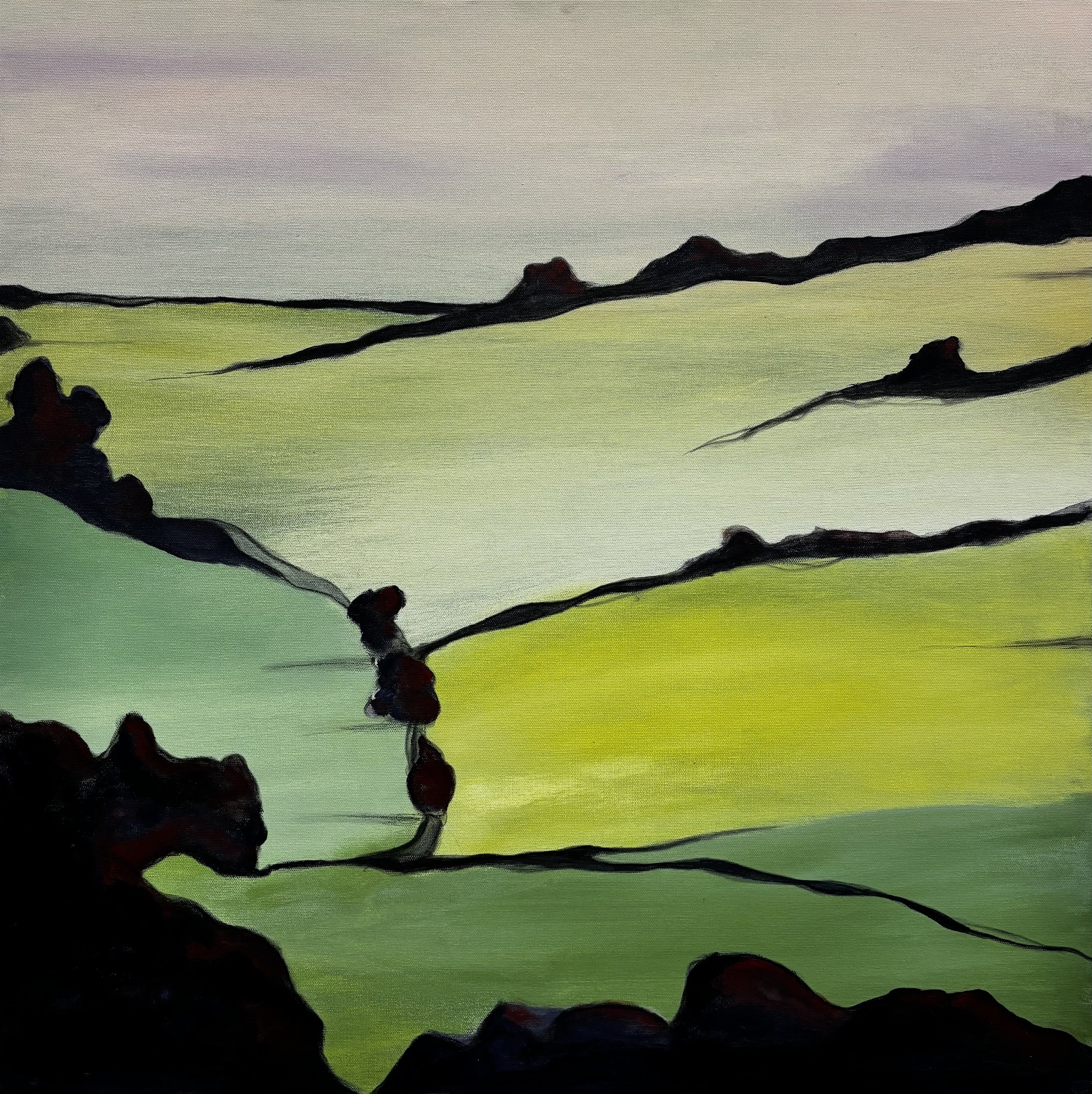 Cotswalds 2 - Mixed Media - 30x30 - $900