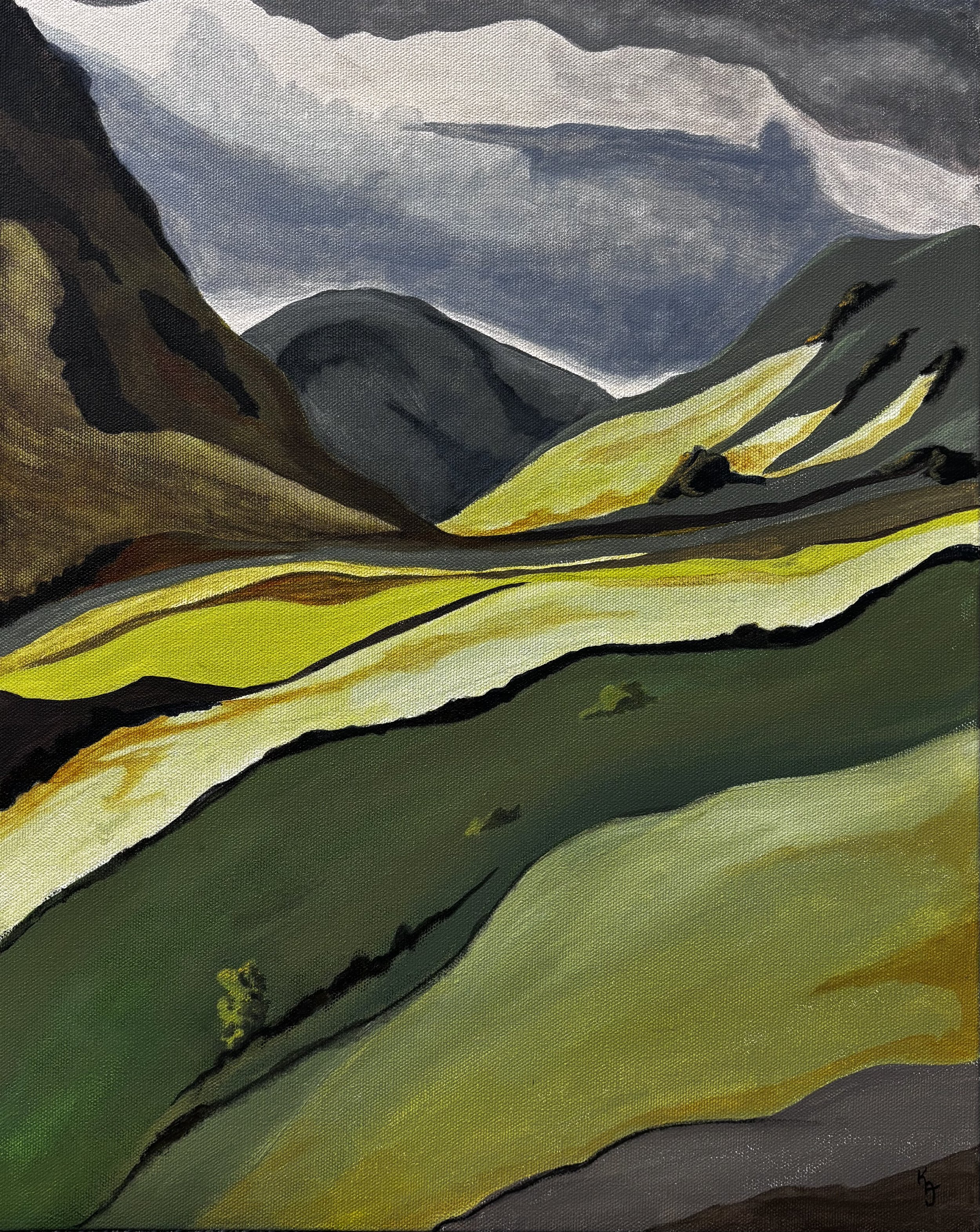 Glen Coe - Acrylic - 16x20 - $240