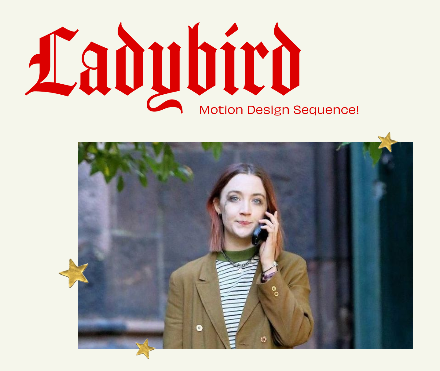 Ladybird Motion Design Sequence