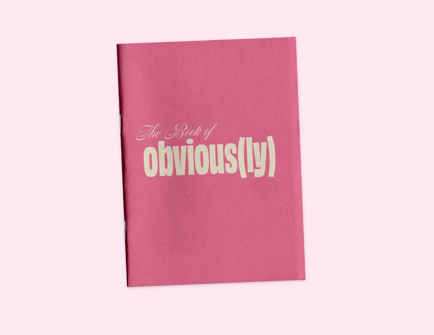 Obviously Typeface Zine