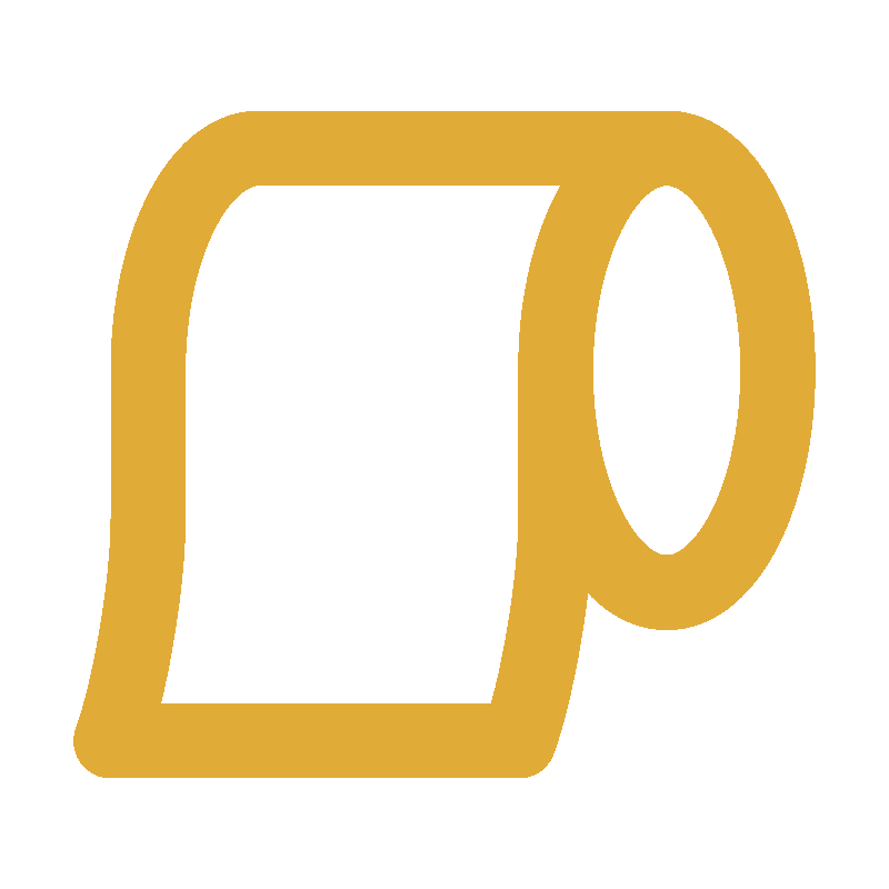 Gold-colored roll of adhesive tape on a black background.