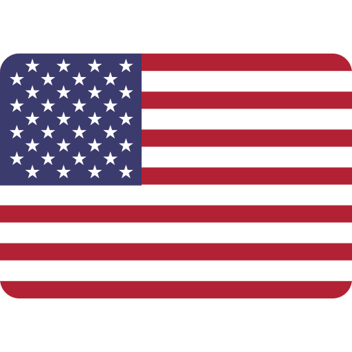 American flag with 50 white stars on blue field and 13 red and white stripes.
