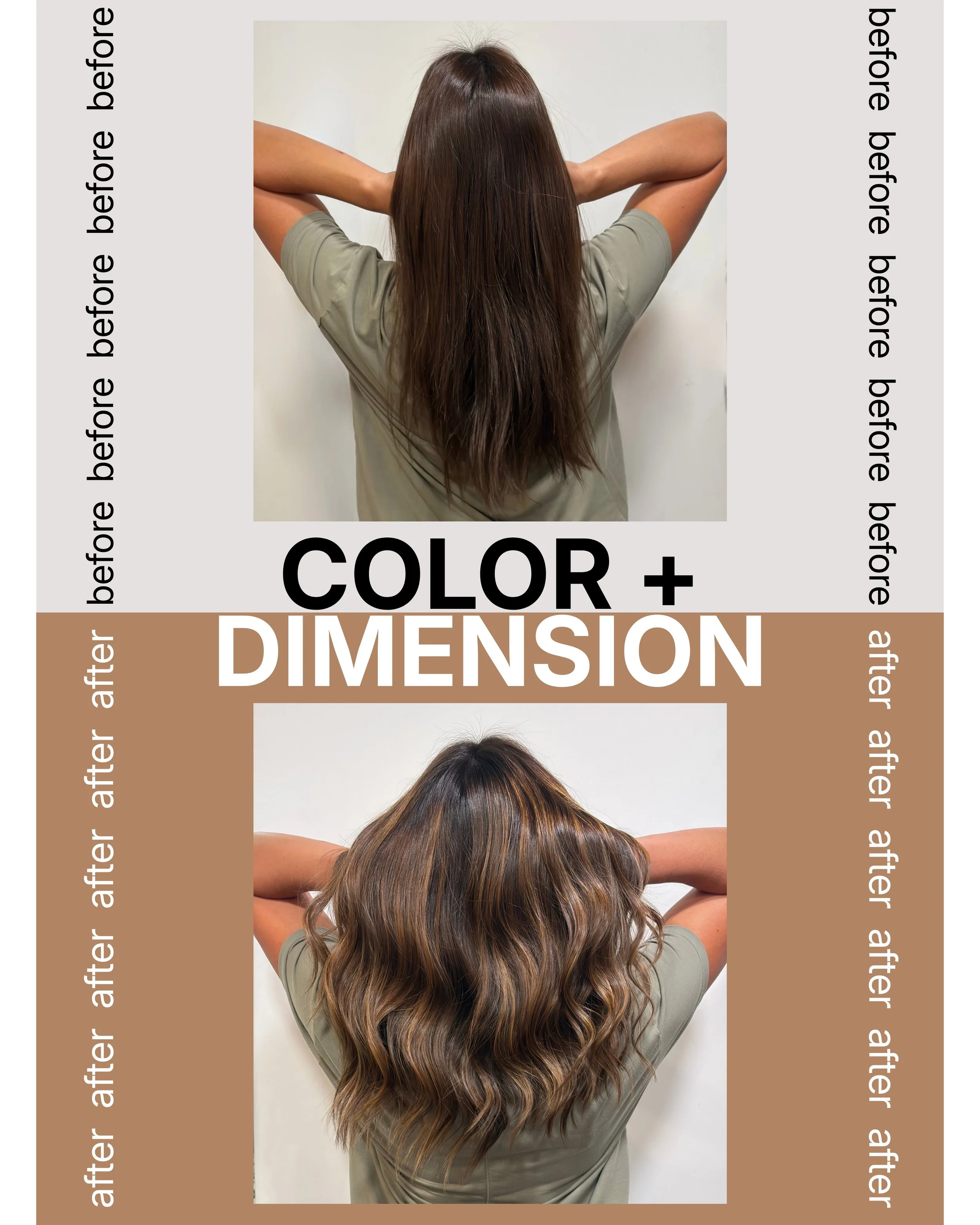 Cherise hadn't colored her hair in about a year, and was looking to add some pops of dimension. She gets her color done 2-3 times a year, so we agreed that a more &ldquo;lived-in&rdquo; color would suit her perfectly &mdash; something that would soft