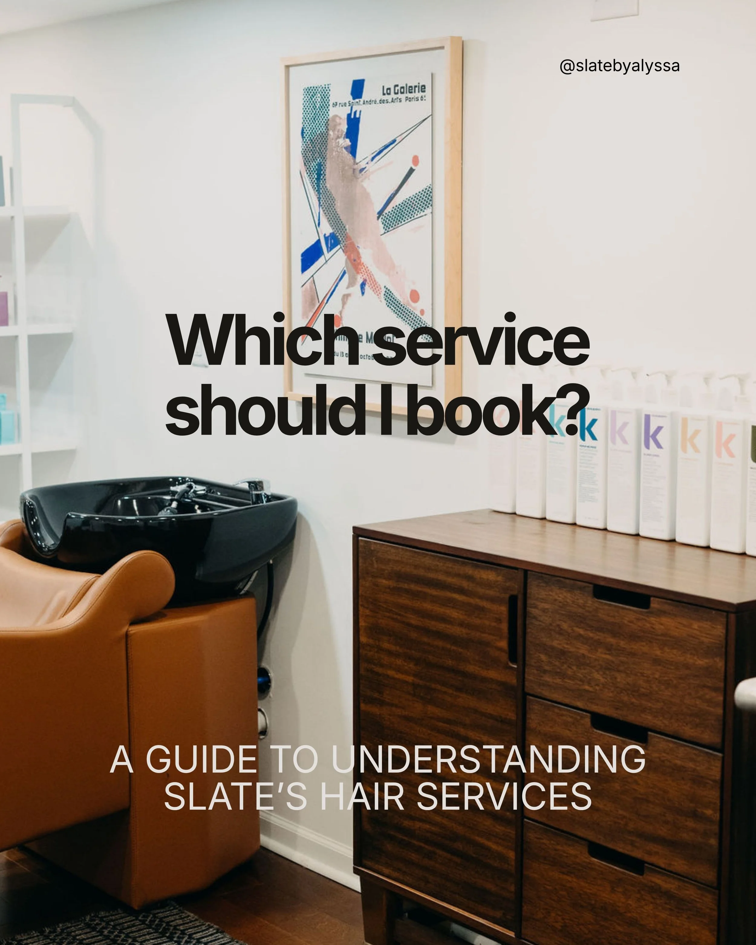It can be confusing to look through a list of hair services and decide which one is right for you. Here is a quick guide I put together &mdash; if you still have questions about which service to book, want to talk through what's best for you, or you'
