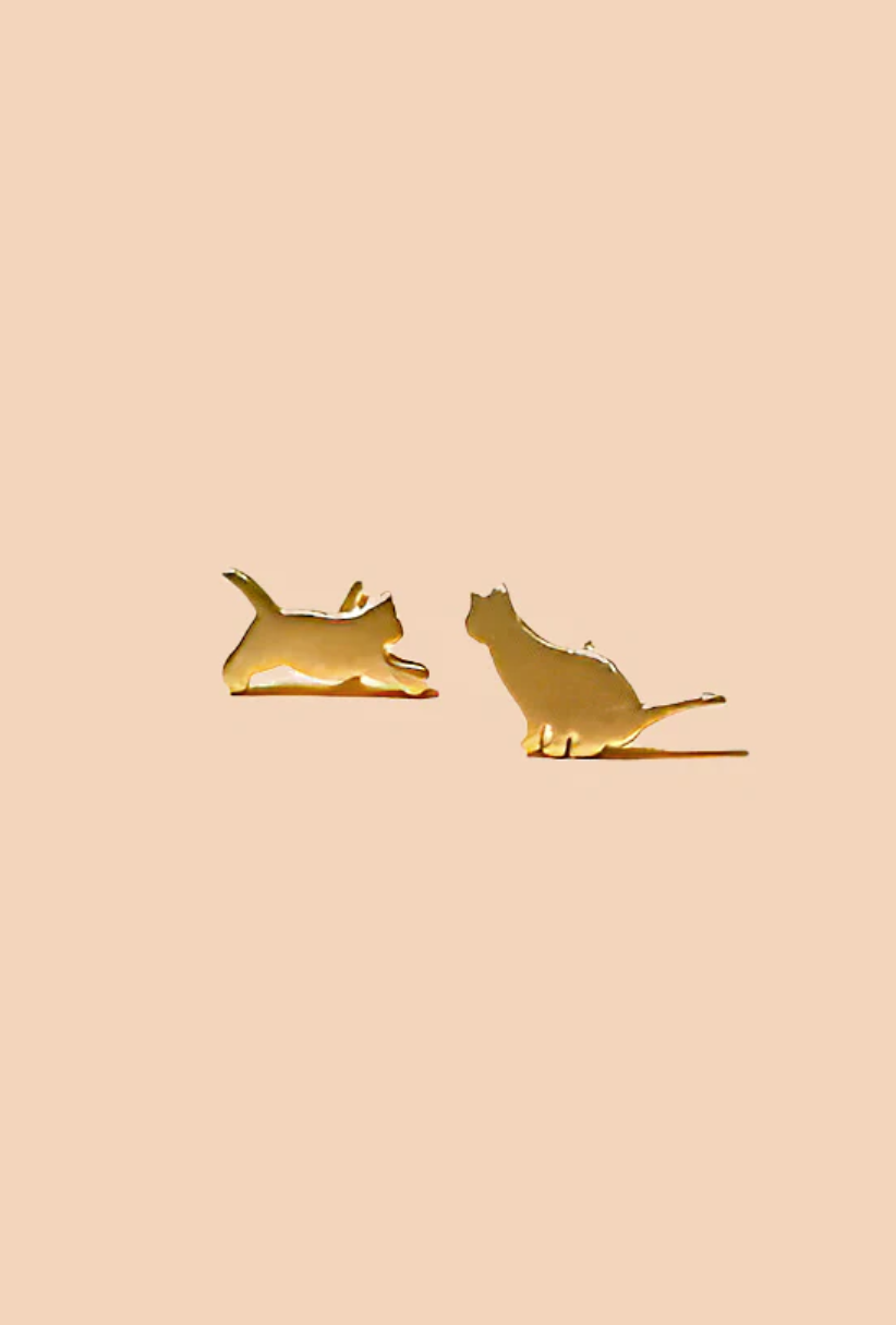 Peter + June Cat Therapy Studs