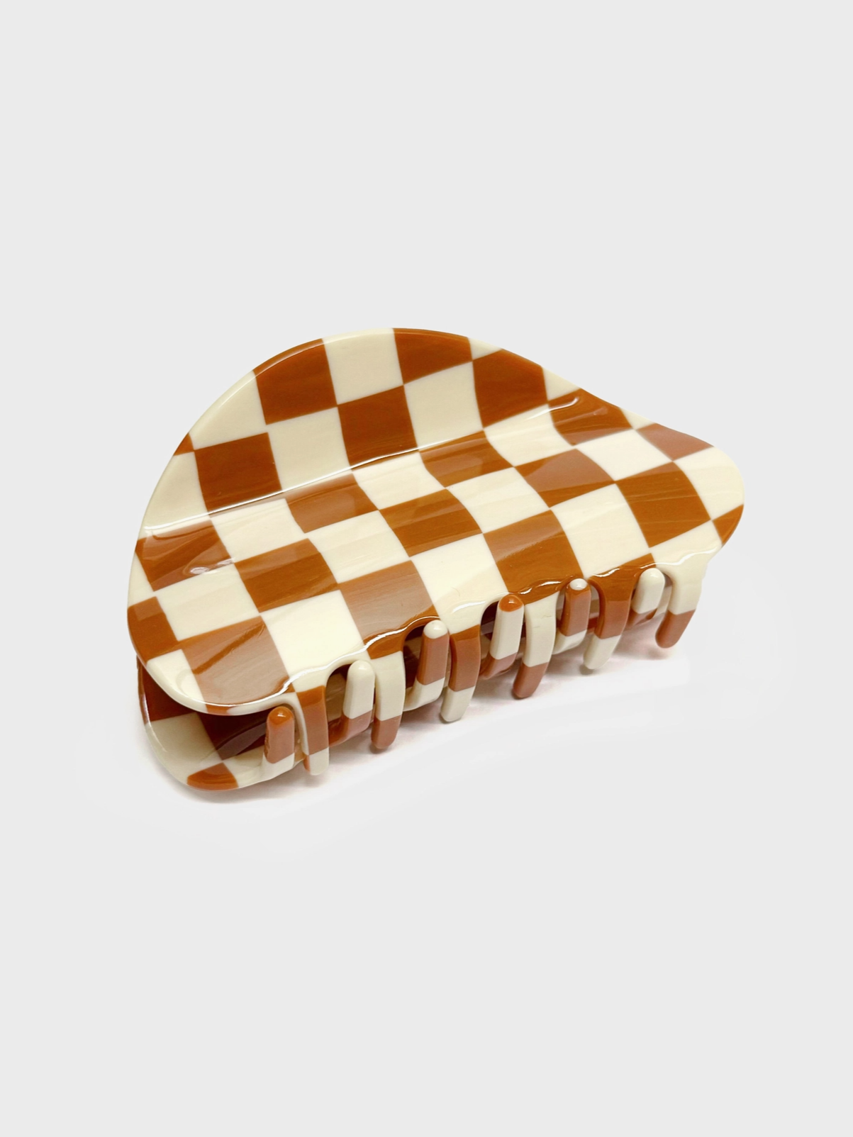 Chunks Checker Claw in Caramel