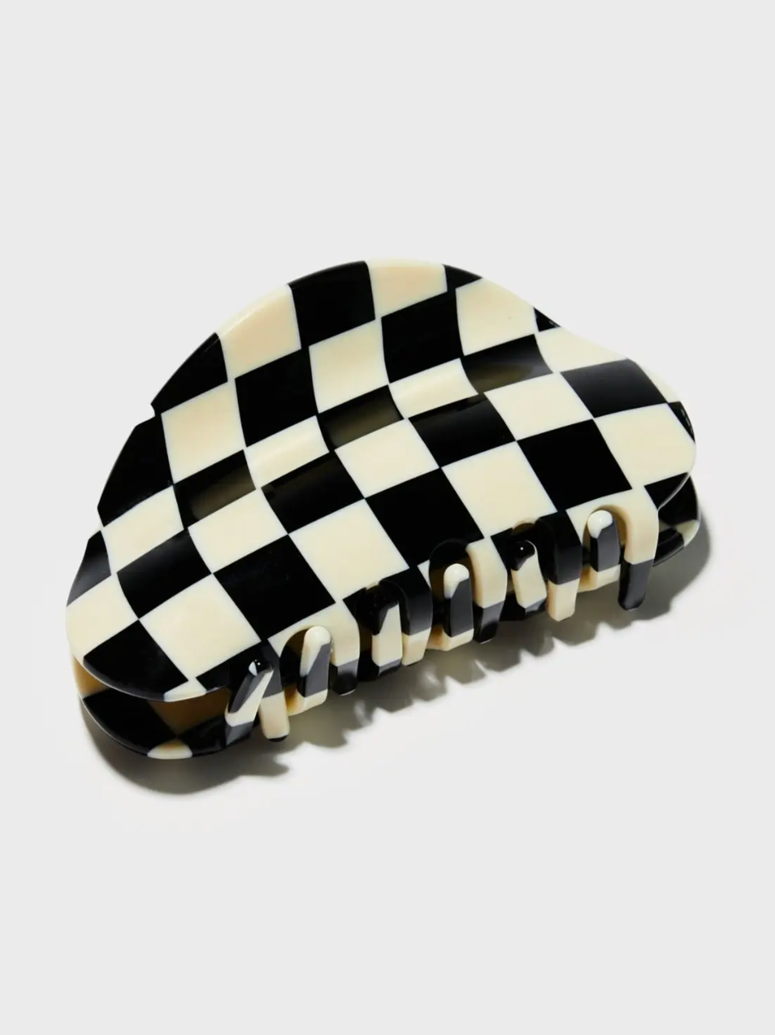 Chunks Checker Claw in Black + White