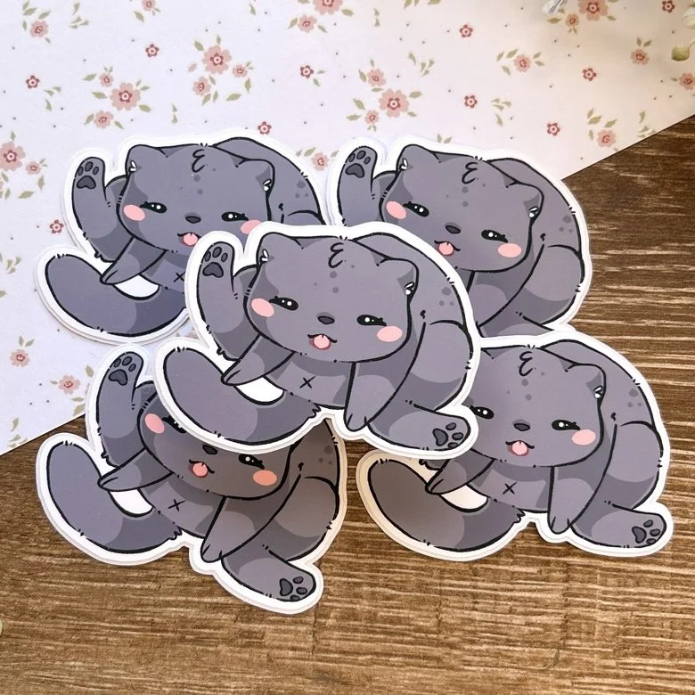 Grey Cat Sticker.jpeg