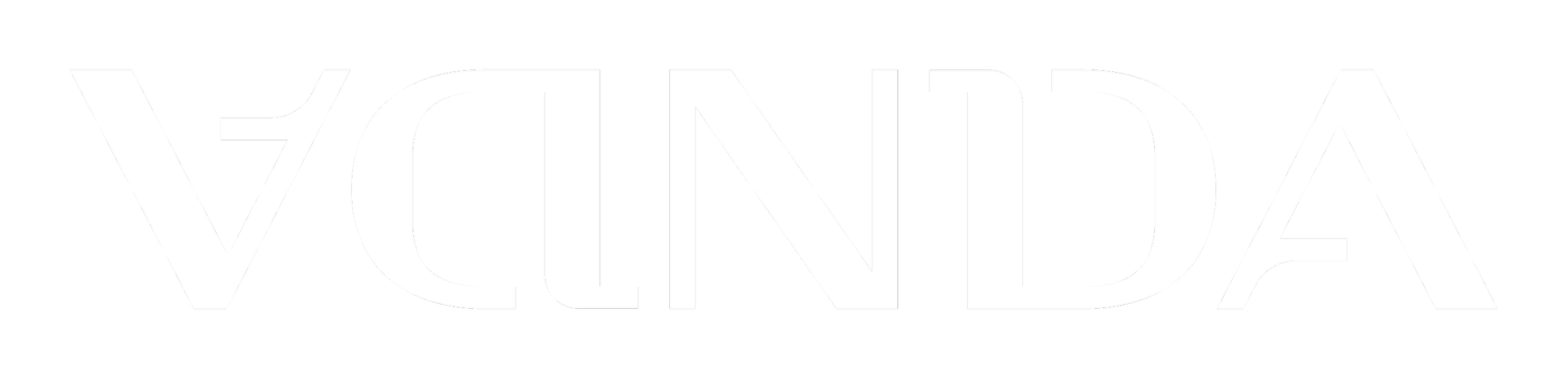 Vanda logo - Hvítt