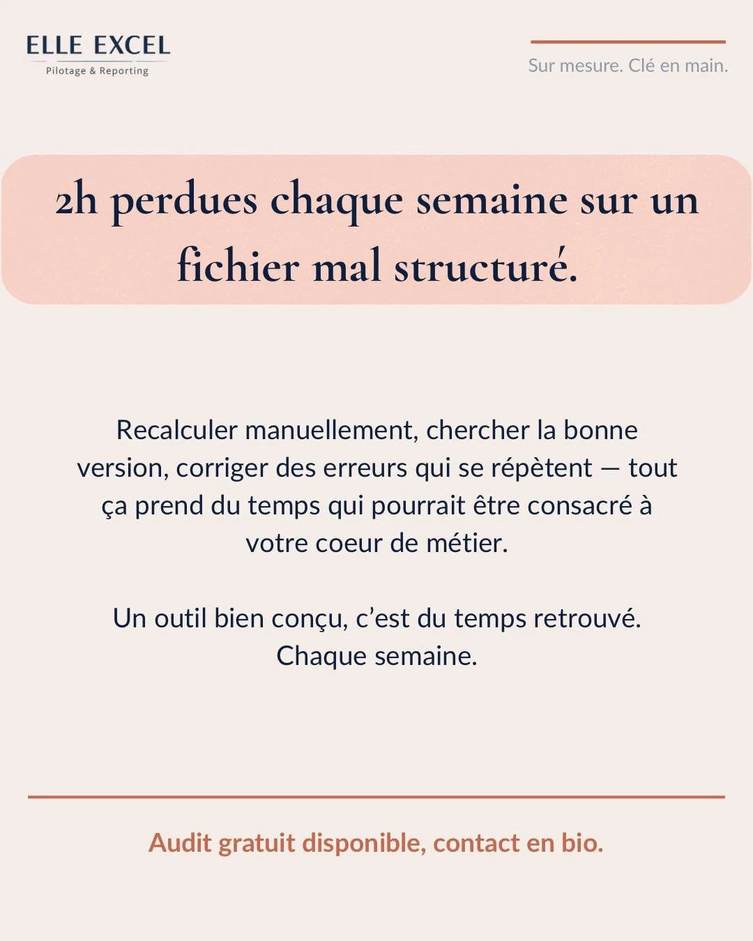On sous-estime souvent le temps qu&rsquo;on perd sur un mauvais outil.

2h par semaine, c&rsquo;est plus de 100h par an consacr&eacute;es &agrave; des t&acirc;ches qui pourraient &ecirc;tre automatis&eacute;es. Du temps que vous pourriez investir dan