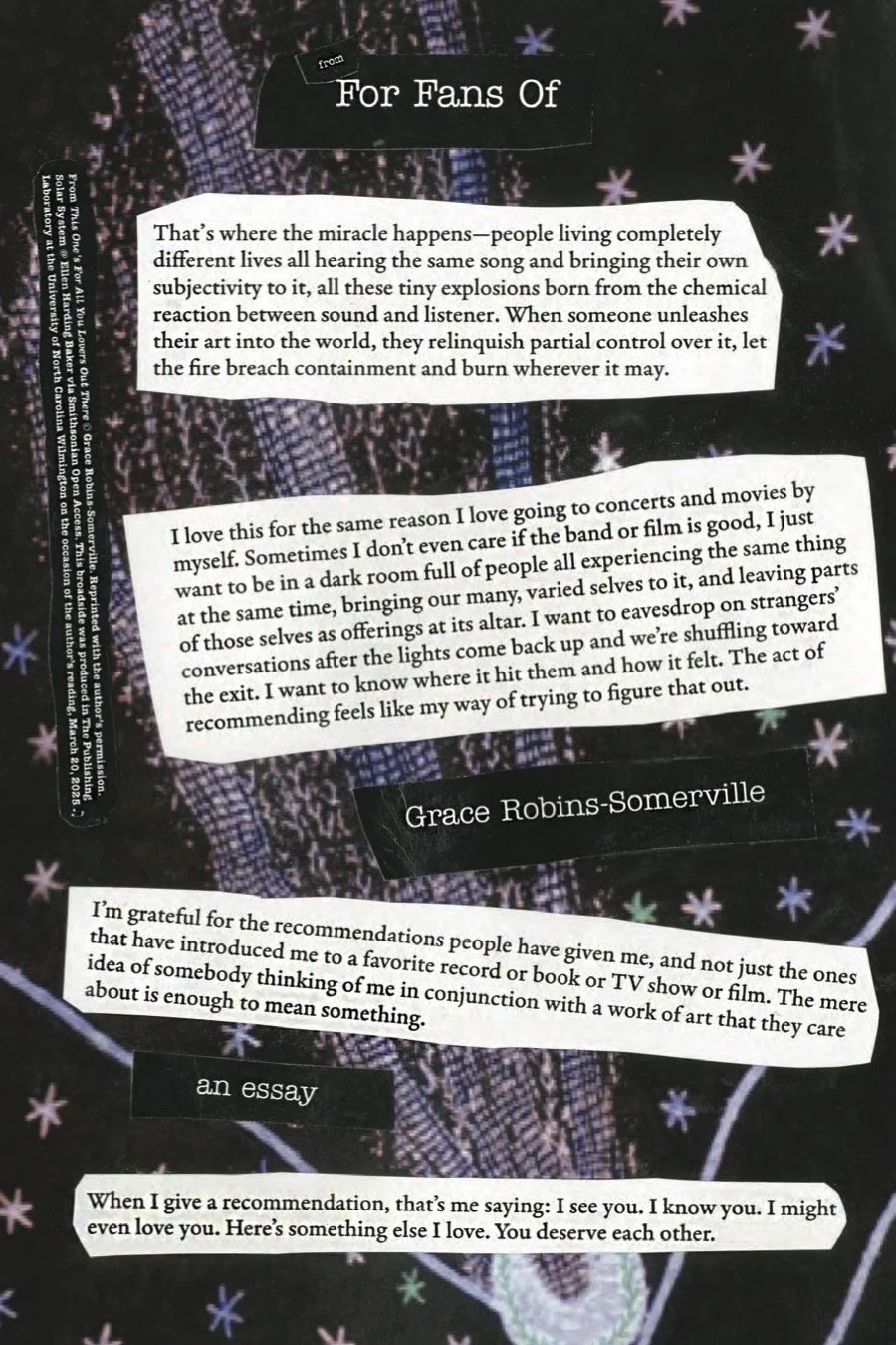 Nonfiction Broadside