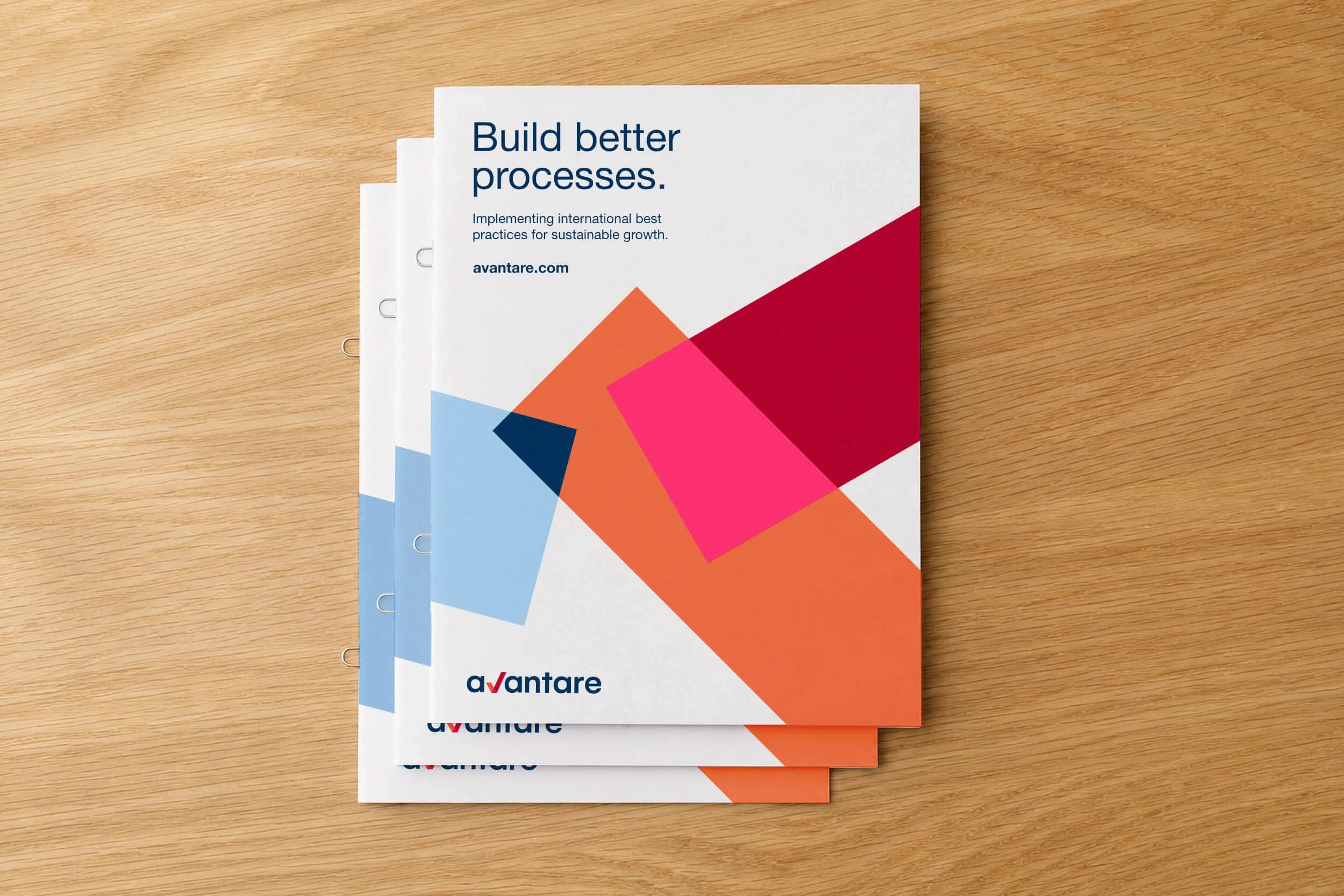 Corporate brochure designed for a business consulting and leadership training firm.
