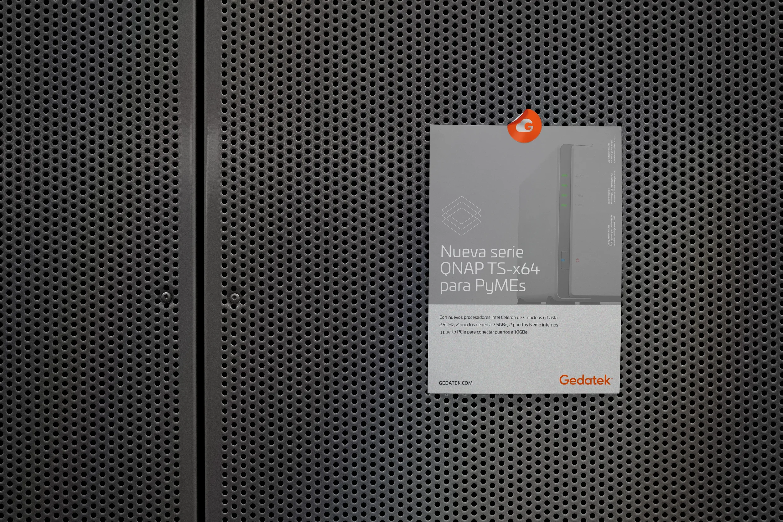 Dark storefront tech building signage design with minimal branding