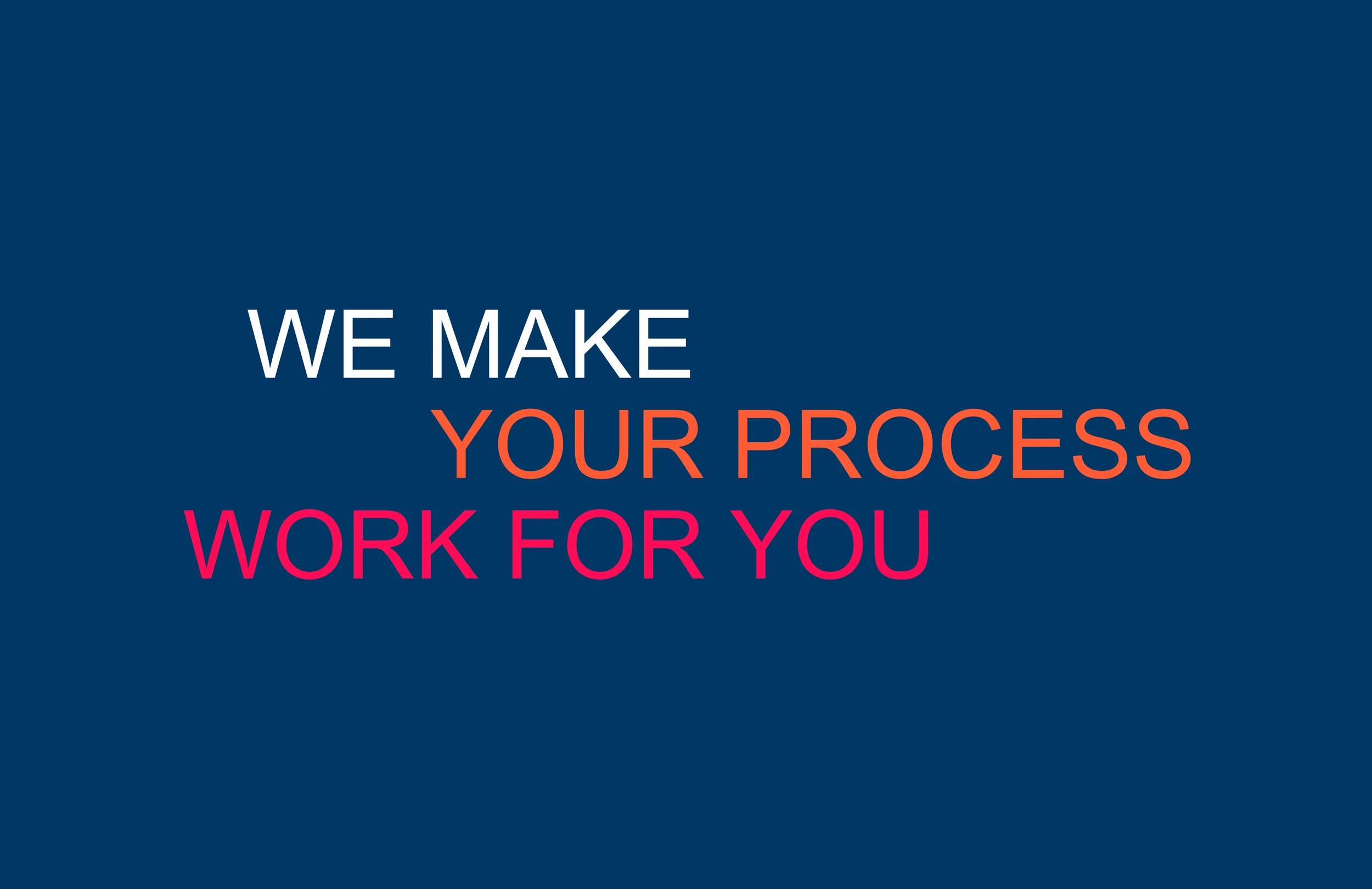 Business consulting brand campaign communicating operational excellence and business growth.