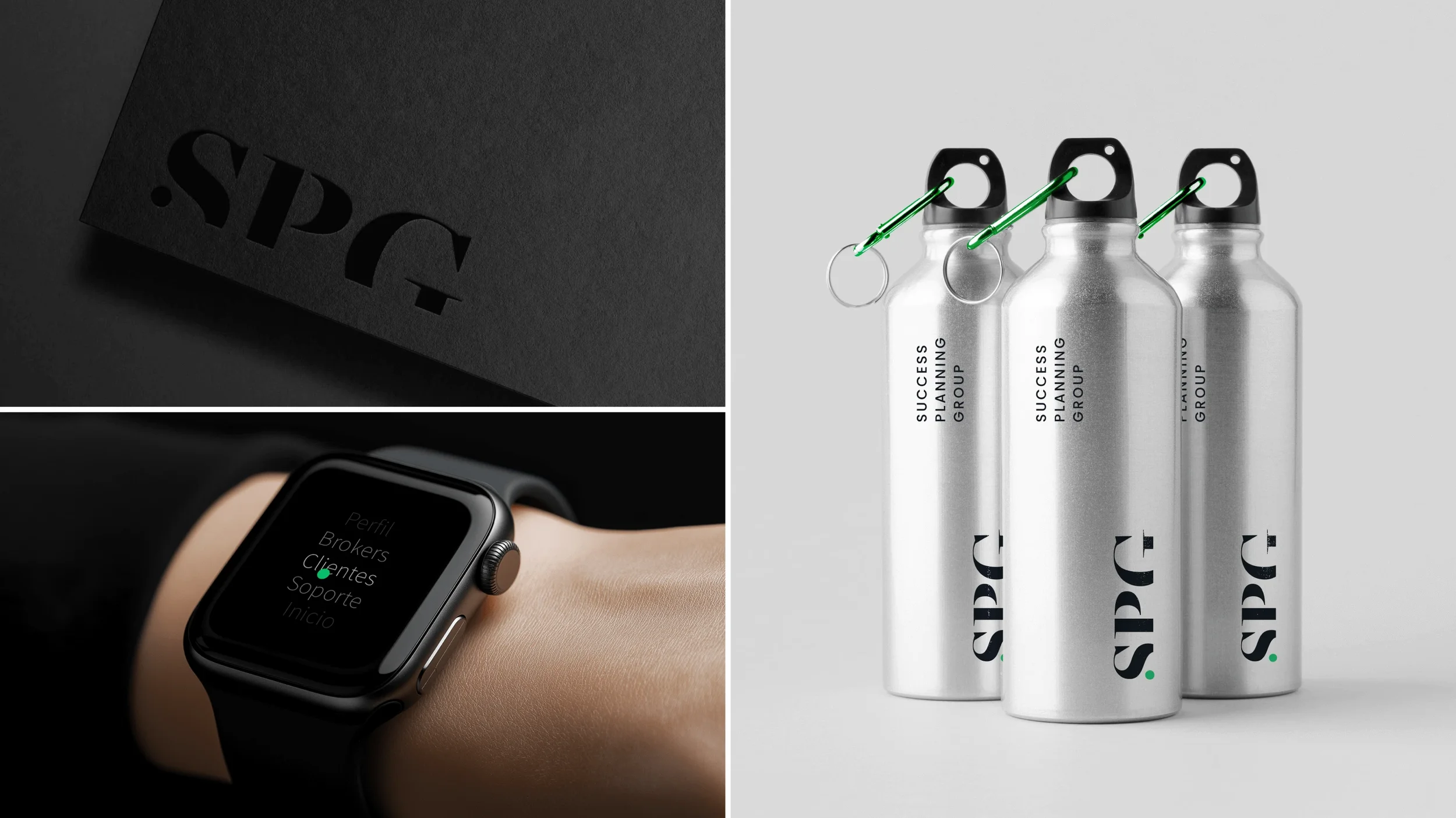 Promotional merchandise designed for a financial services branding project.