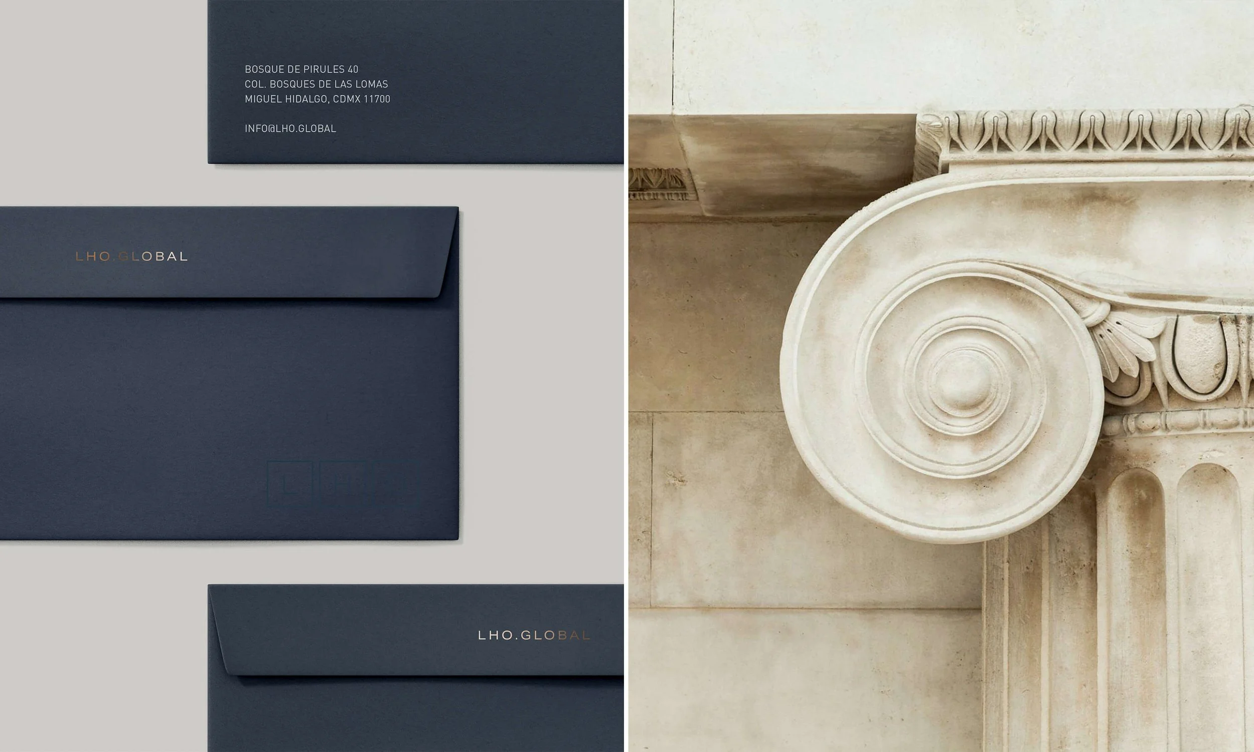 Corporate law firm stationery and envelope design