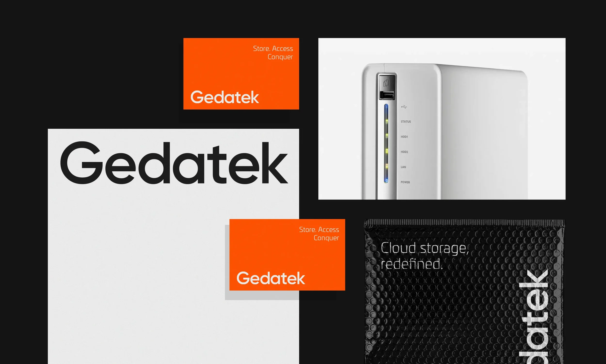 Stationery design for a server and storage technology company