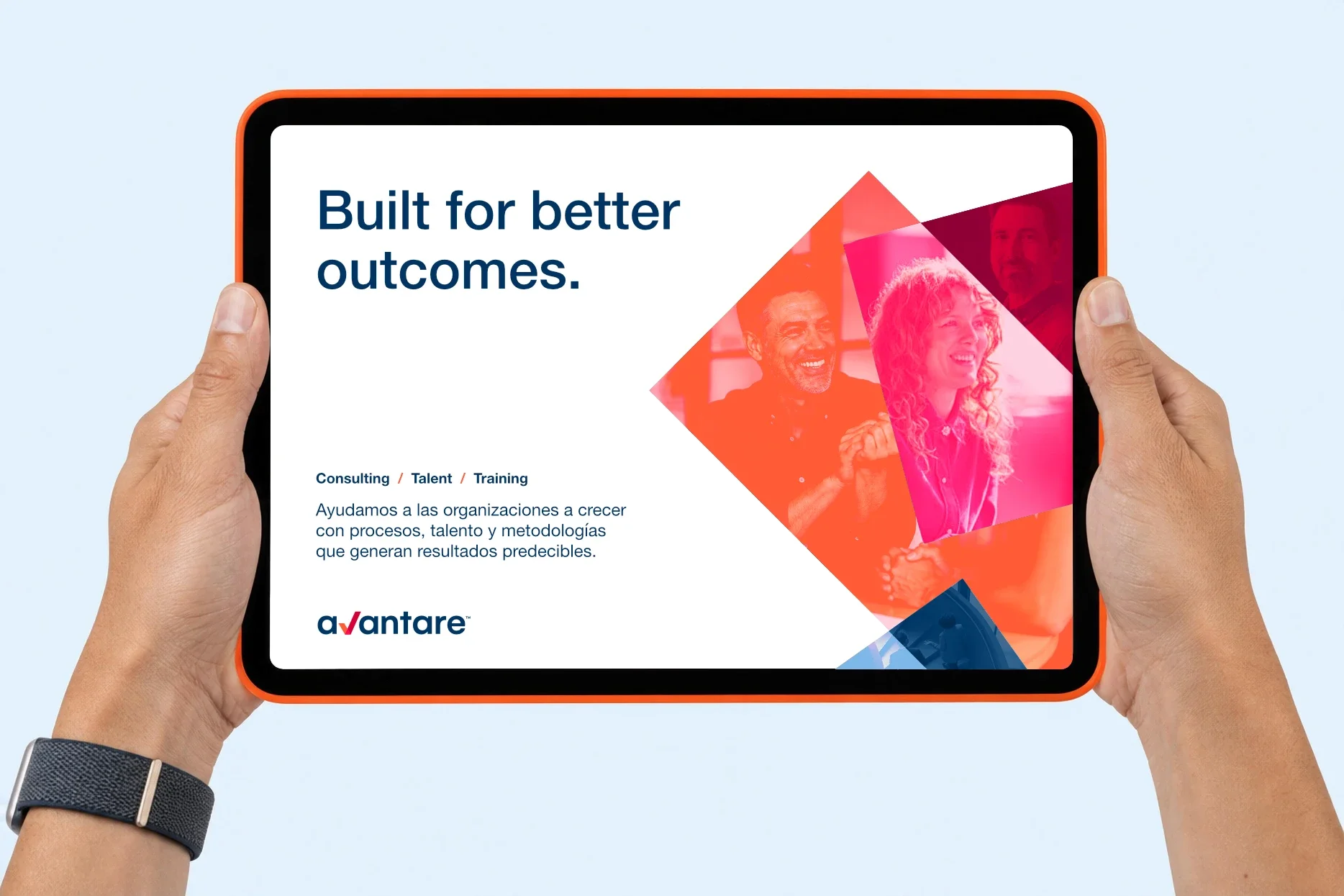 Website design for a business consulting and talent management company.