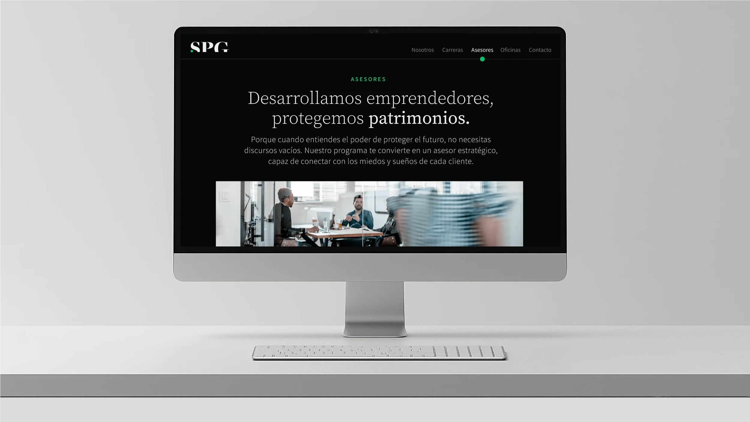 Website design for a financial services and insurance advisory company.