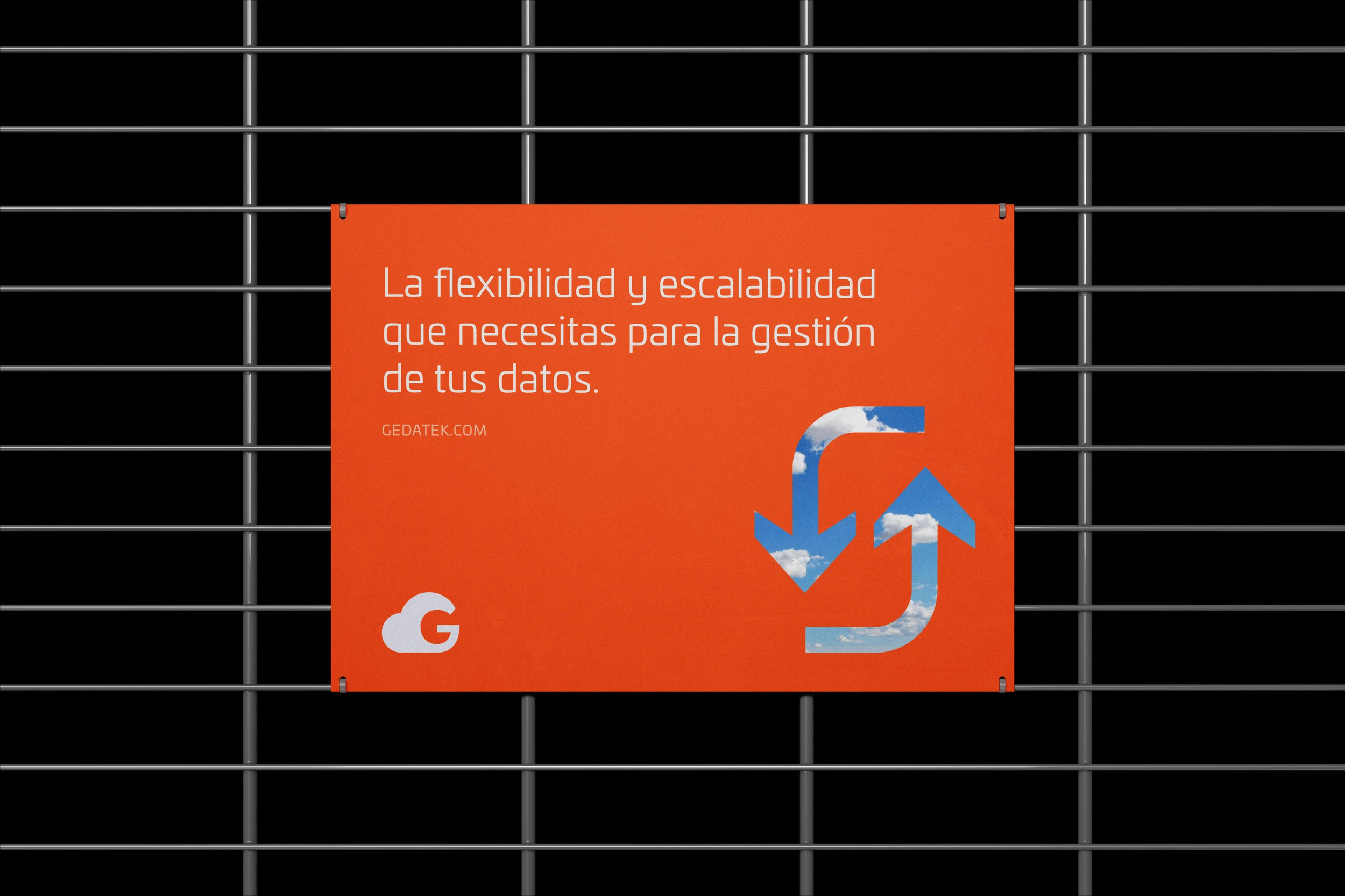 Brand campaign poster design displayed on tiled wall