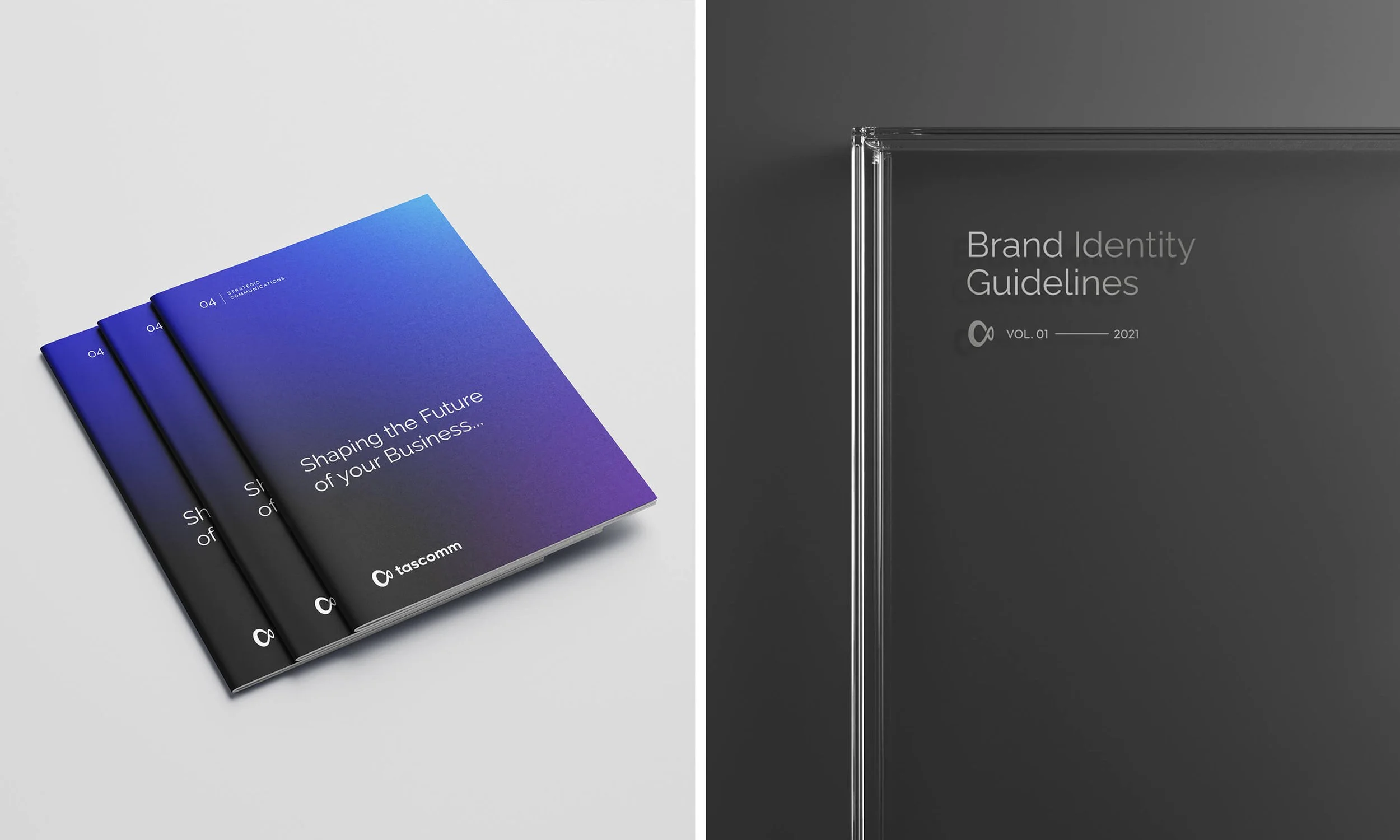 Brand identity guidelines book collection design