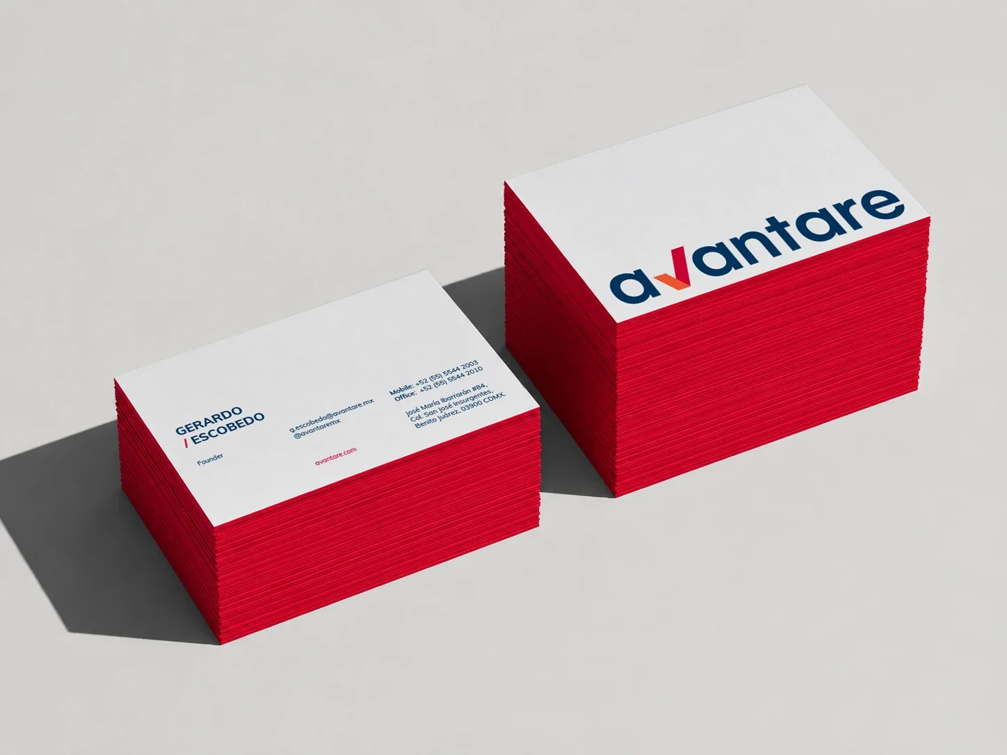Corporate stationery and business card design for a consulting company.