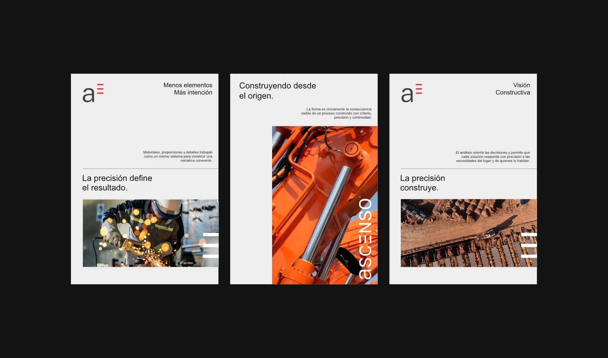 Corporate brochure designed for a residential real estate brand identity.