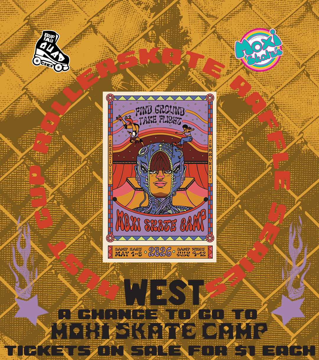 Raffle Ticket for a chance to go to Moxi Skate Camp West
